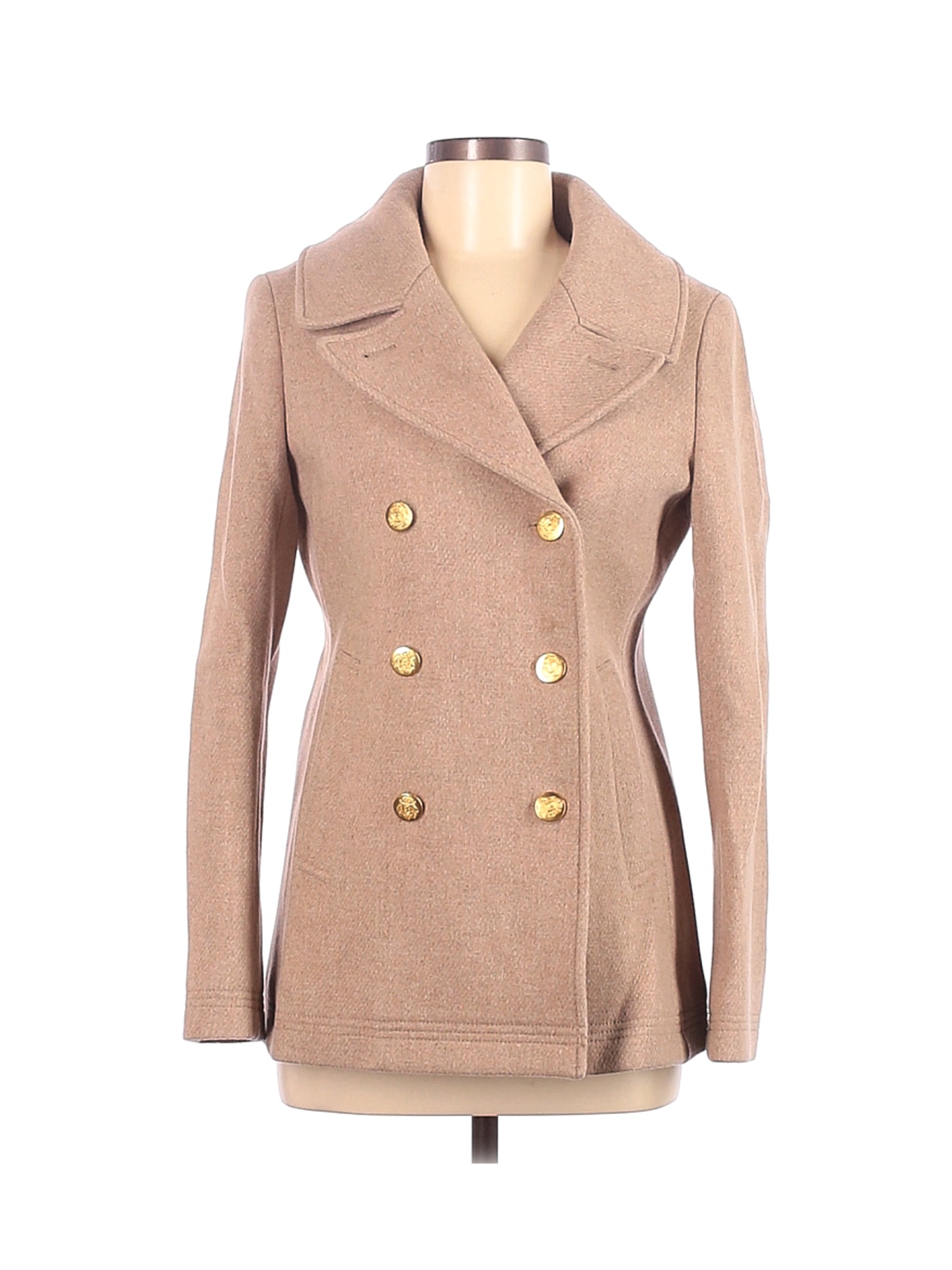 J.Crew Women Brown Wool Coat 6 | eBay