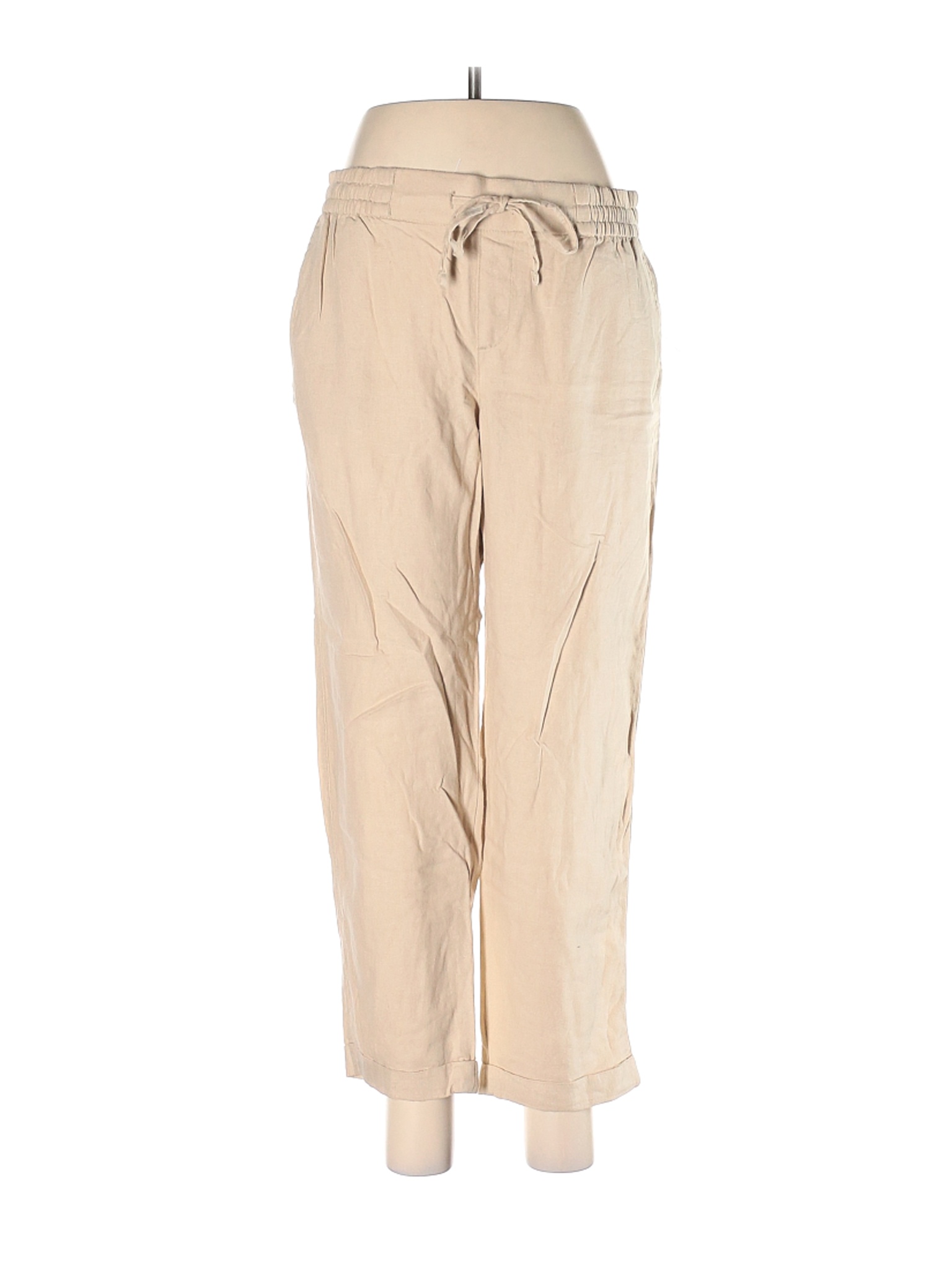 NWT Old Navy Women Brown Linen Pants M | eBay
