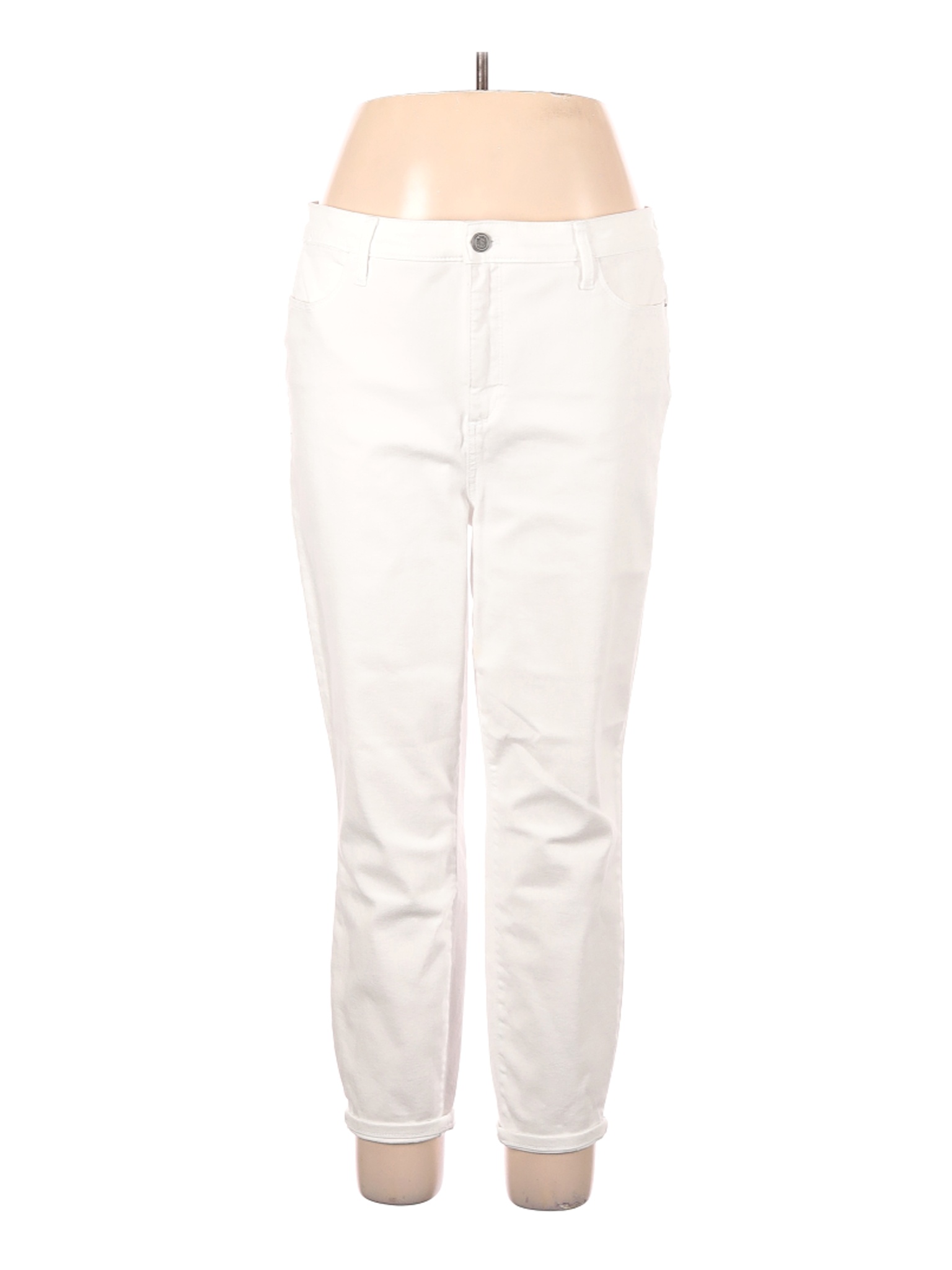 Talbots Women White Jeans 16 | eBay