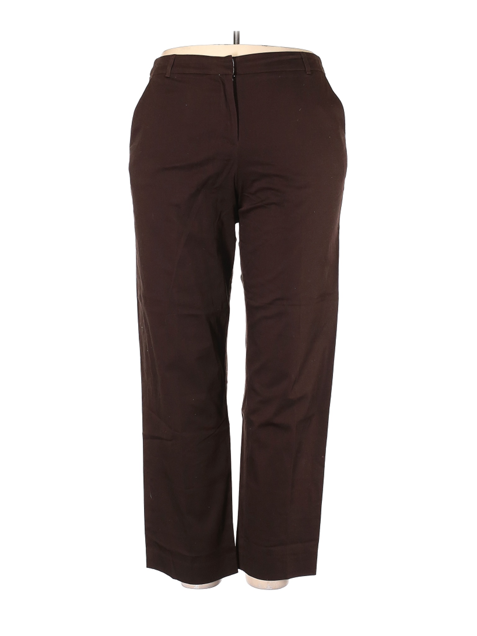 Briggs New York Women Brown Dress Pants 18 Plus | eBay