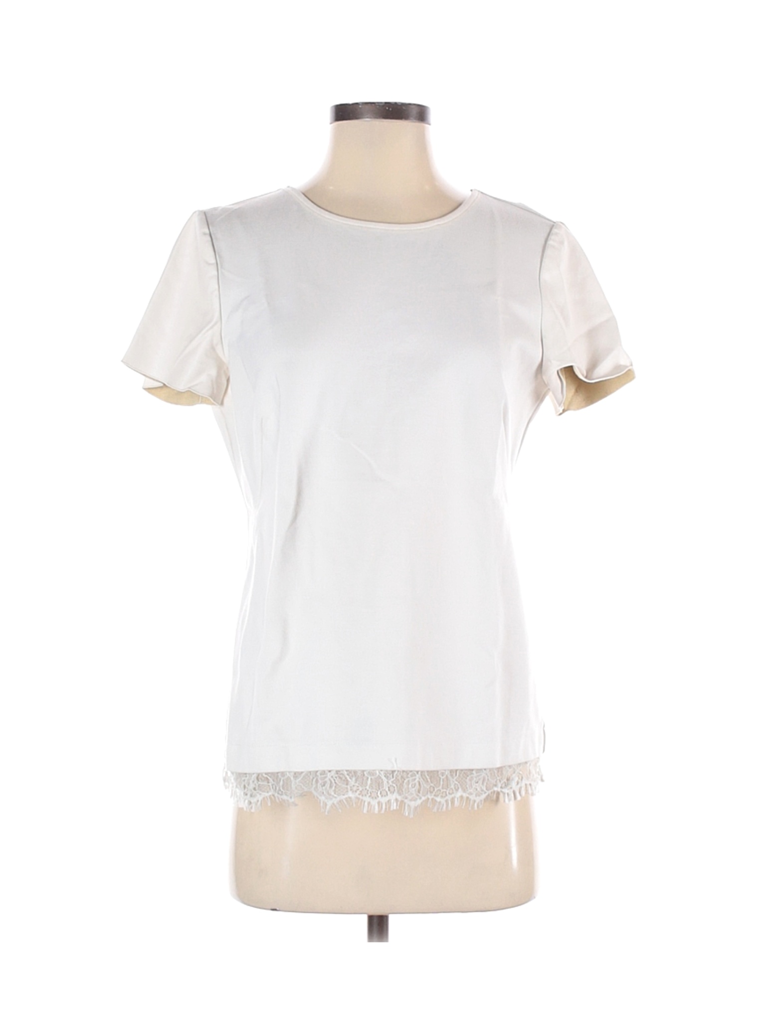 Ann Taylor Women White Short Sleeve Top S | eBay