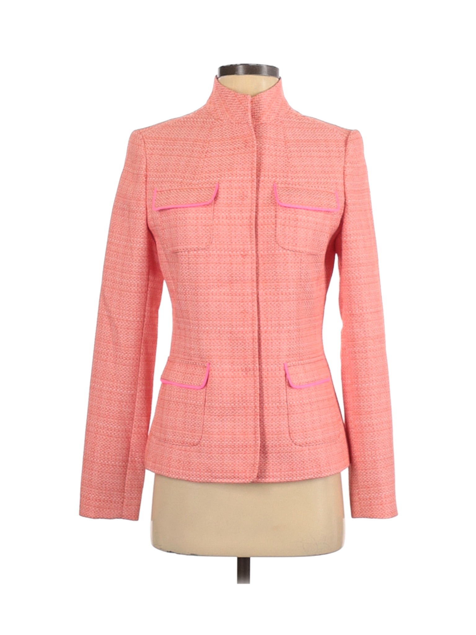 tahari pink blazer