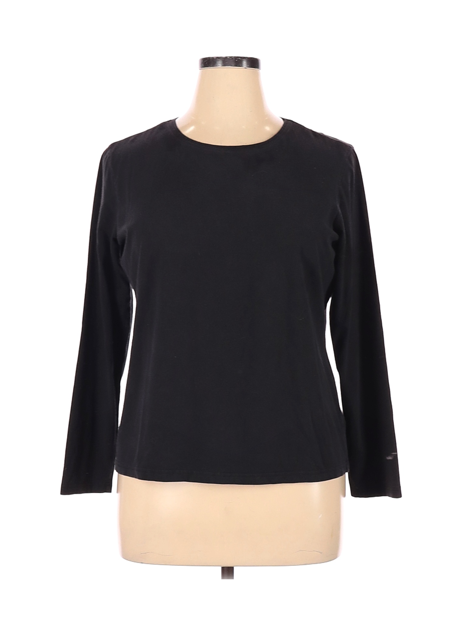 Talbots Women Black Long Sleeve T-Shirt XL | eBay