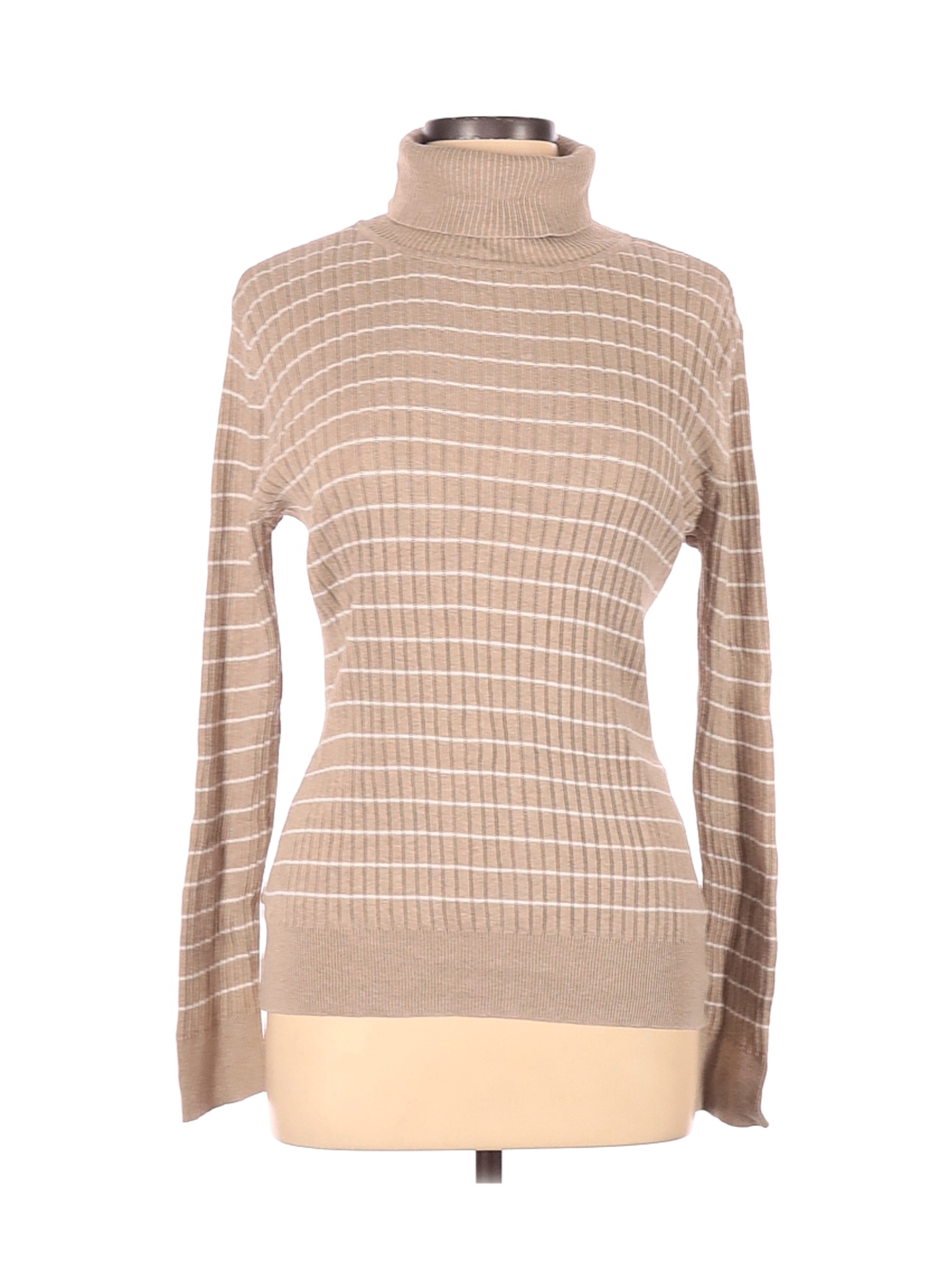 Croft & Barrow Women Brown Turtleneck Sweater L | eBay
