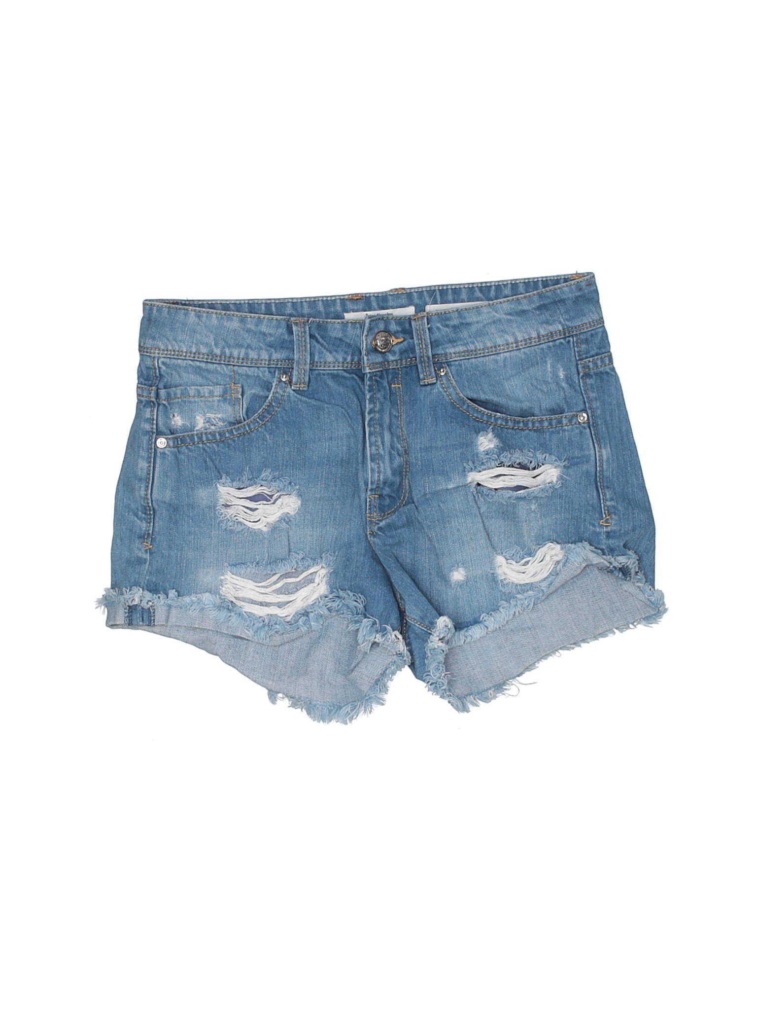 Stradivarius Women Blue Denim Shorts 4 | eBay