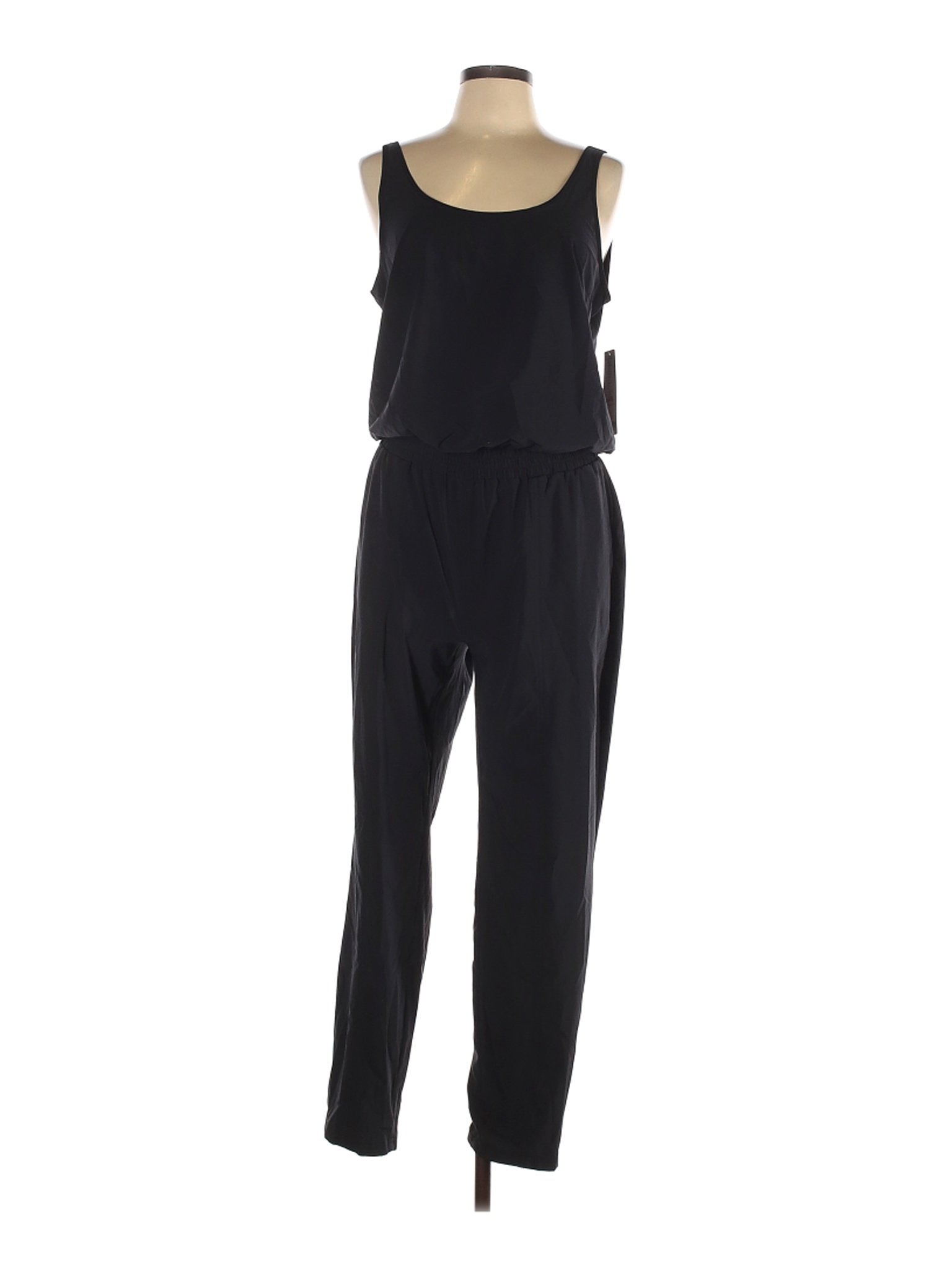 Athleta Solid Black Jumpsuit Size 12 - 40% off | thredUP
