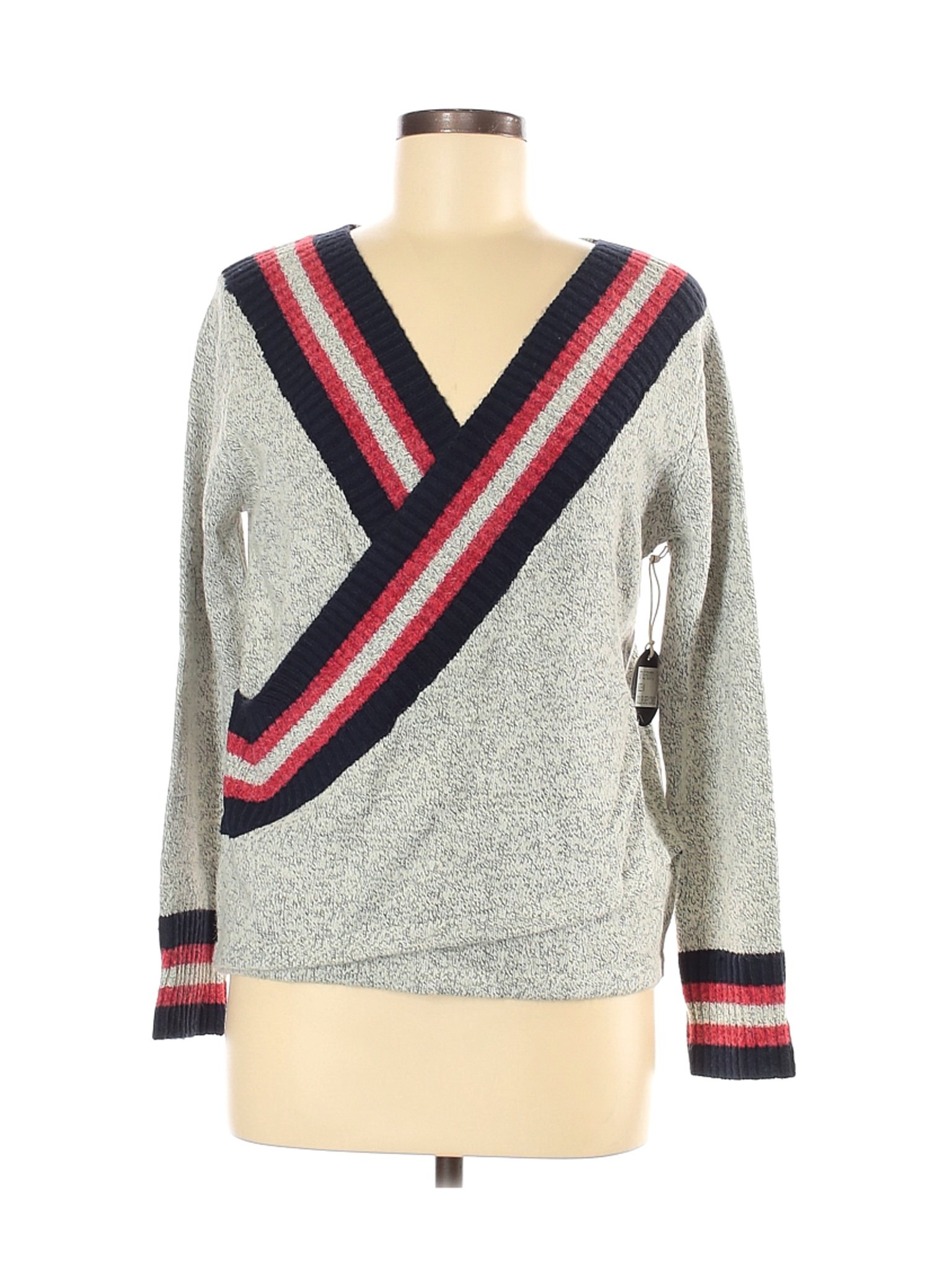 NWT Cocobleu Women Gray Pullover Sweater M | eBay