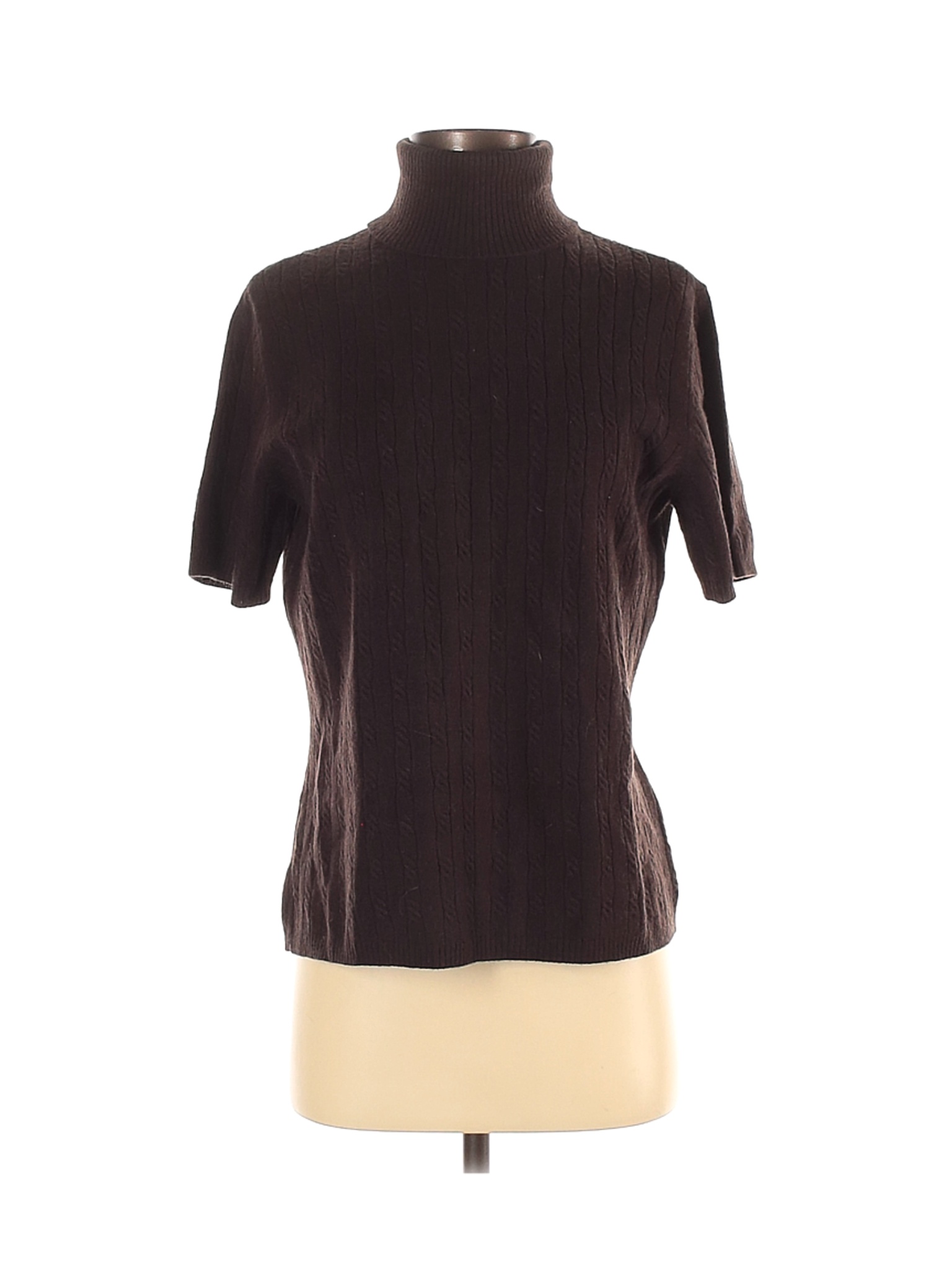Talbots Women Brown Wool Pullover Sweater M | eBay