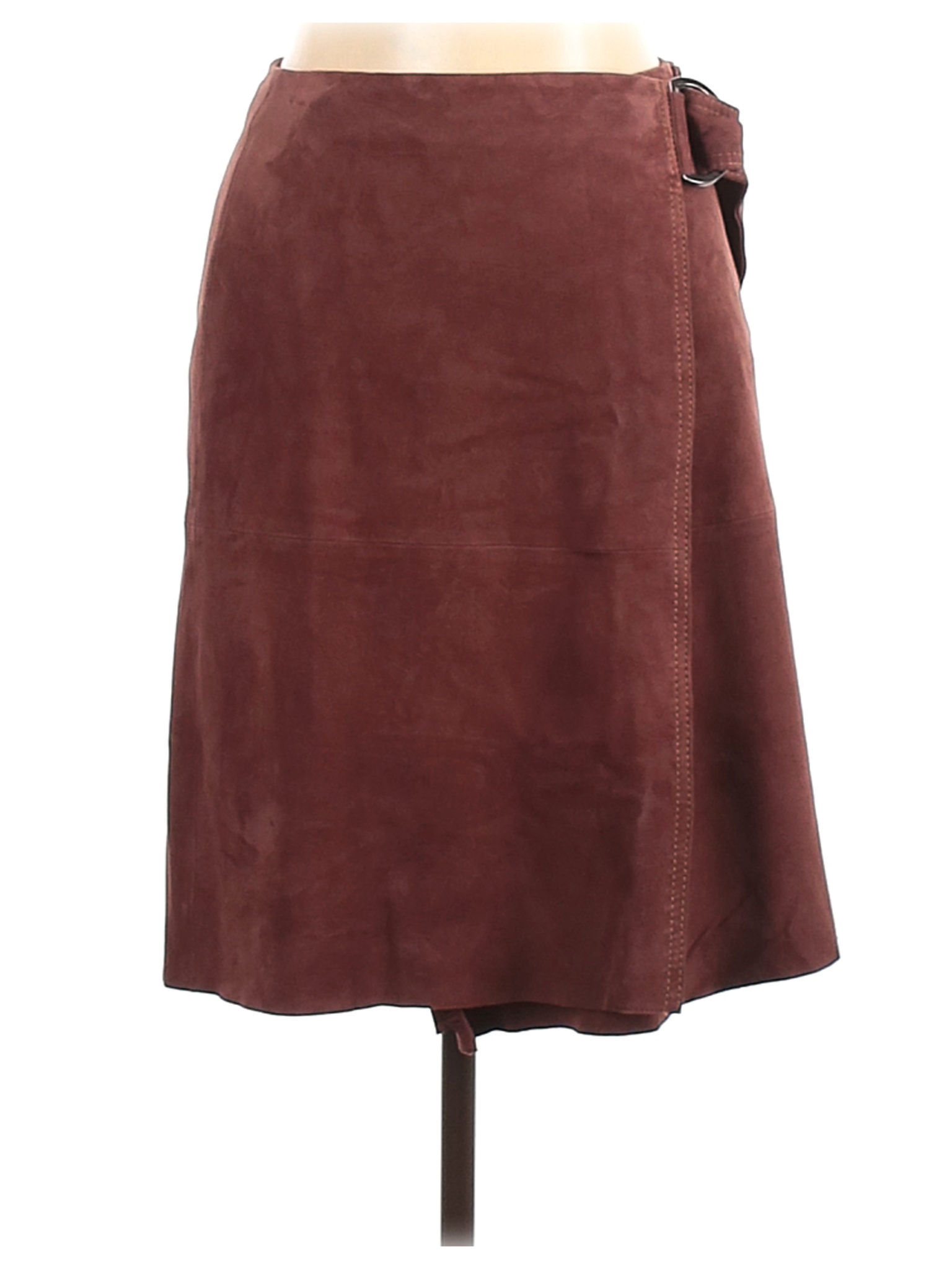 NWT Weekend Max Mara Women Brown Leather Skirt 10 | eBay
