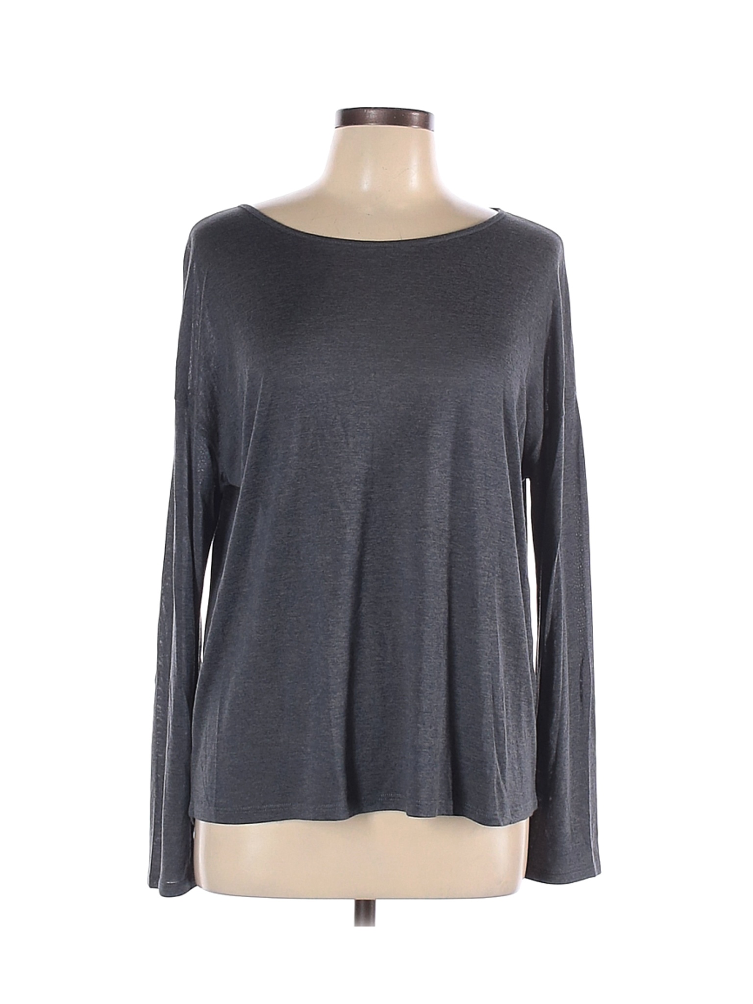 Tahari Women Gray Long Sleeve T-Shirt L | eBay