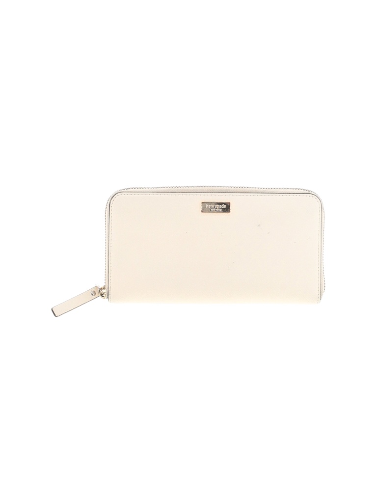 Kate Spade New York 100% Cow Leather Ivory Leather Wallet One Size - photo 1