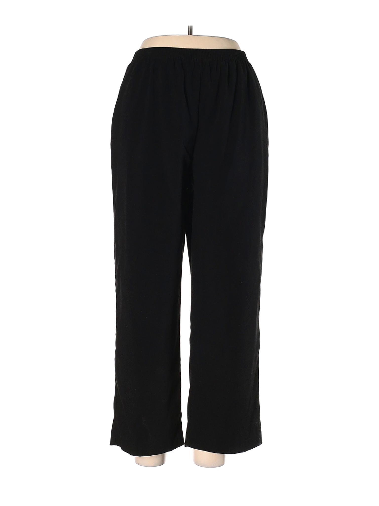 Alfred Dunner Women Black Casual Pants 16 | eBay