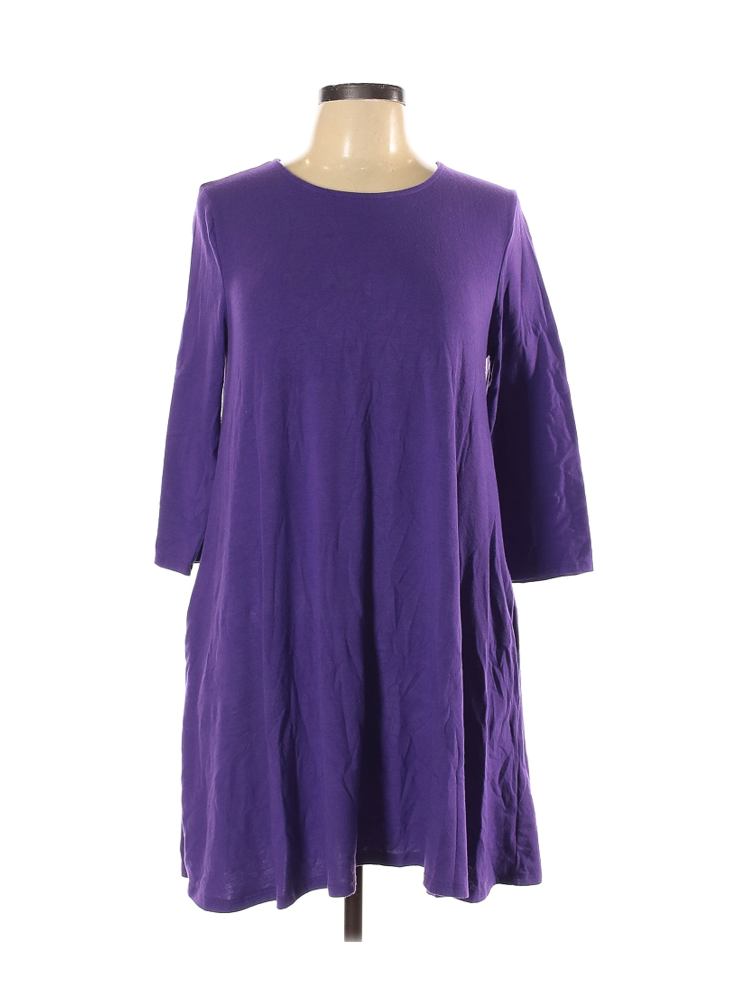 Zenana Premium Women Purple Casual Dress L | eBay