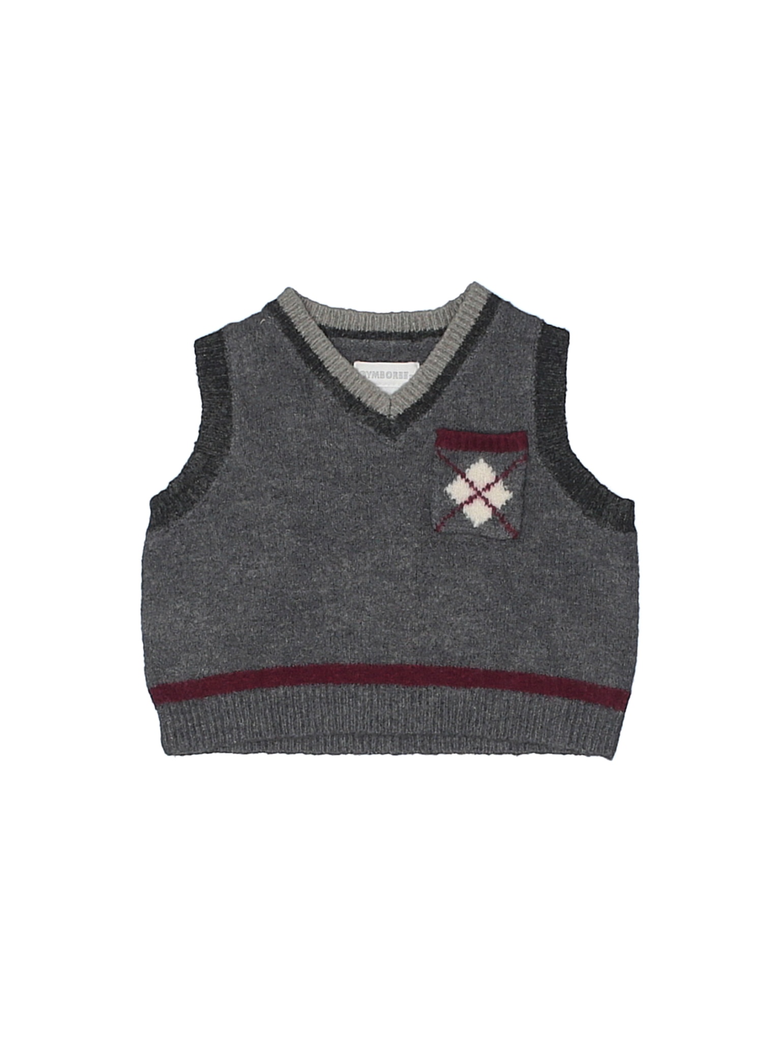boys gray sweater vest