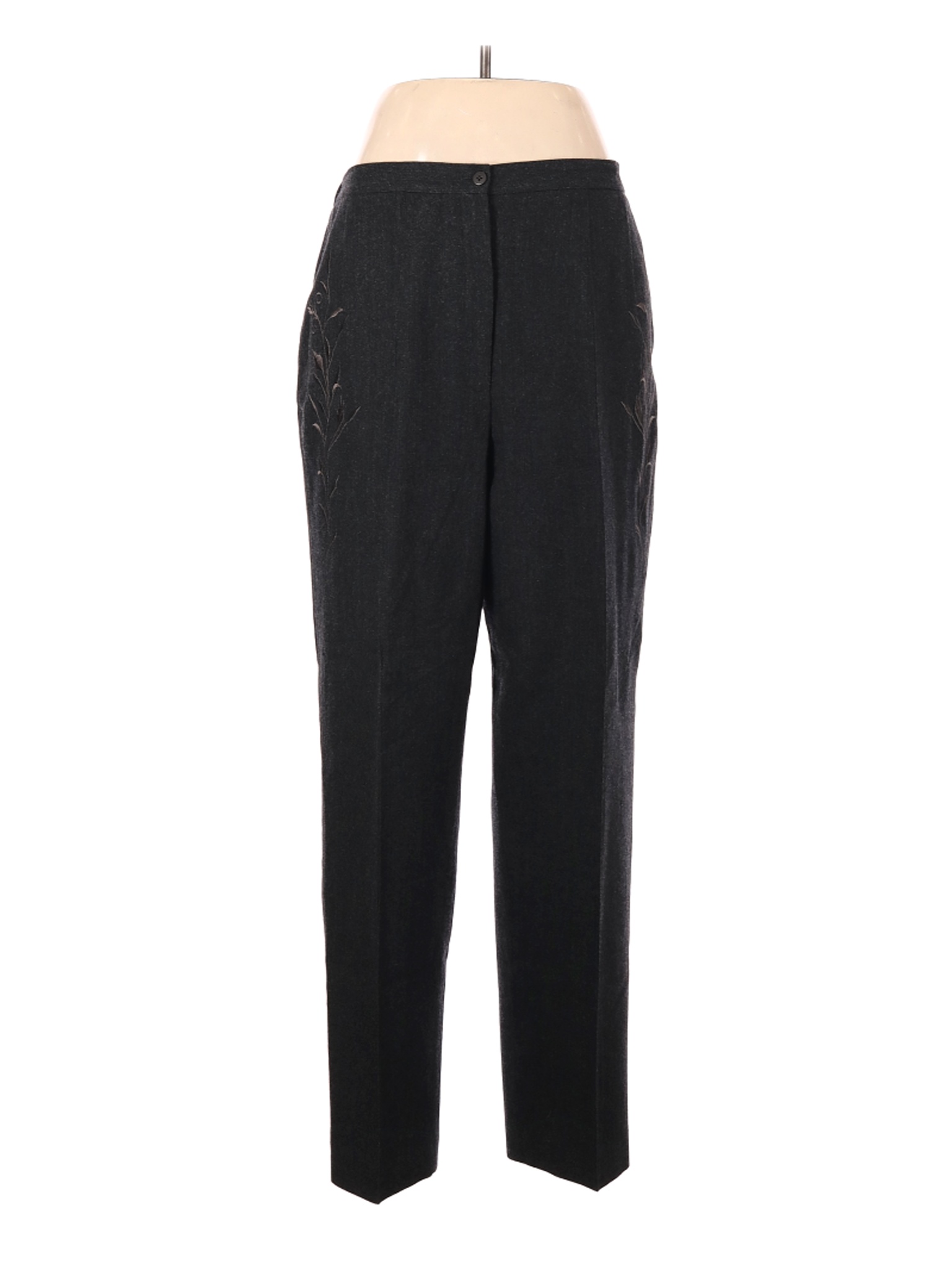 Harve Benard Women Black Wool Pants 16 | eBay
