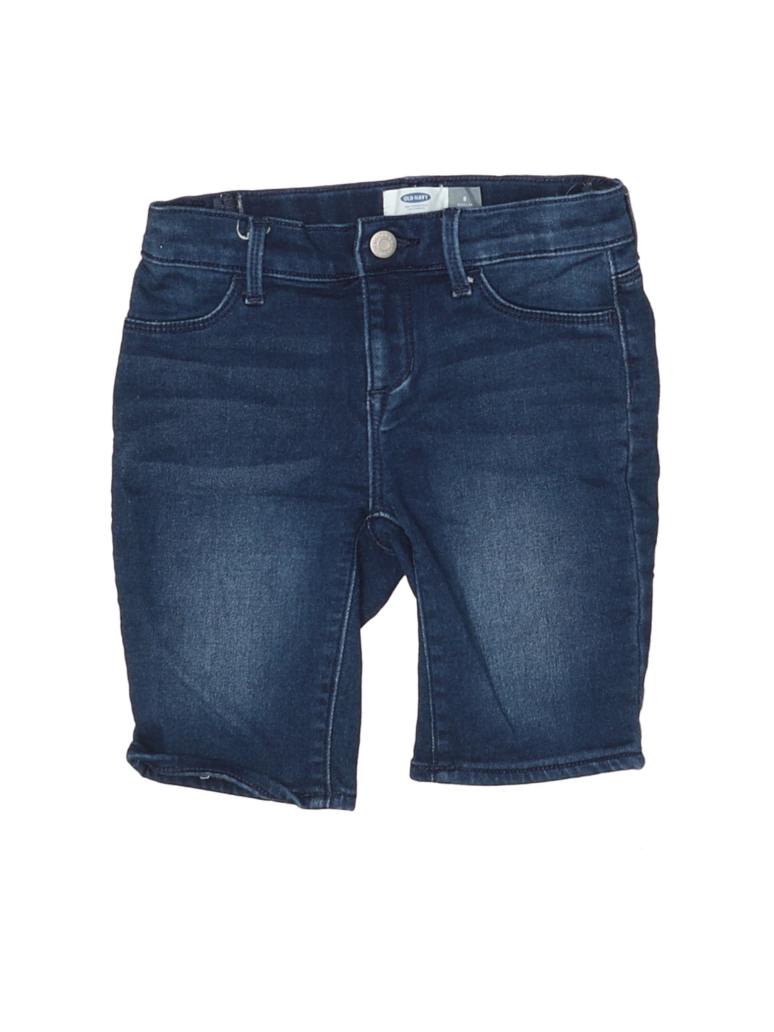 navy blue denim shorts