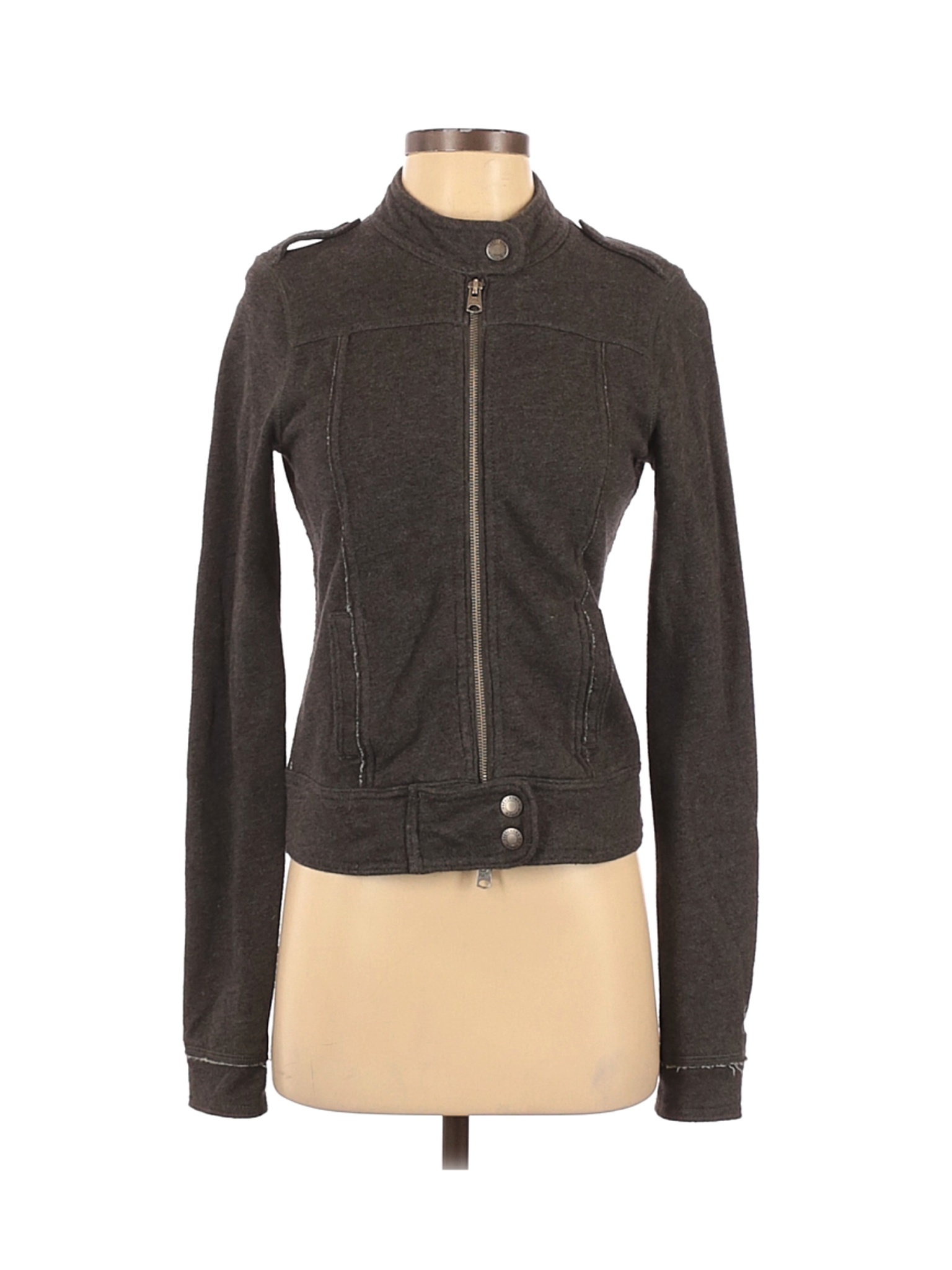 Abercrombie & Fitch Women Gray Jacket S | eBay