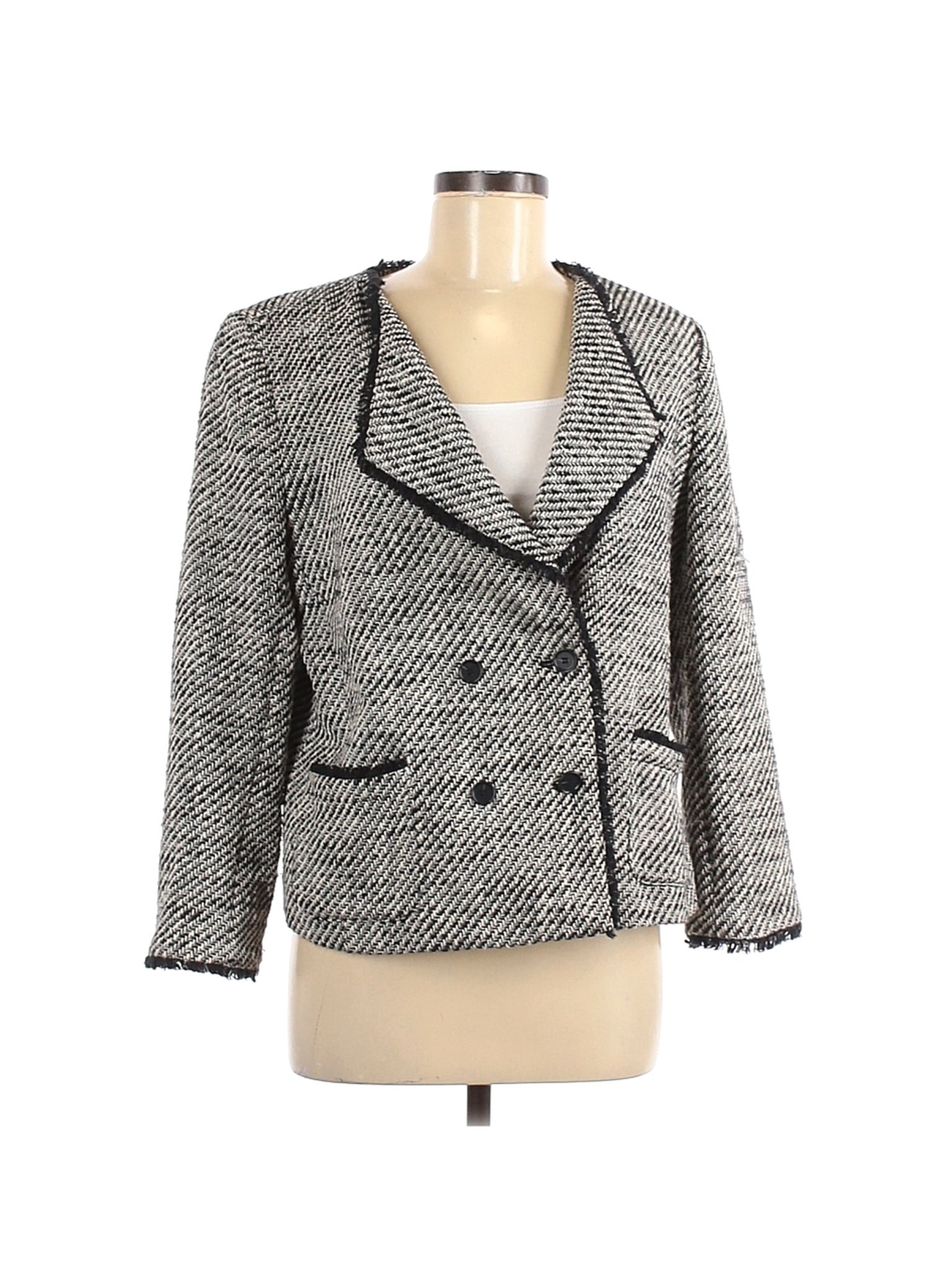Ann Taylor LOFT Women Gray Jacket 12 | eBay