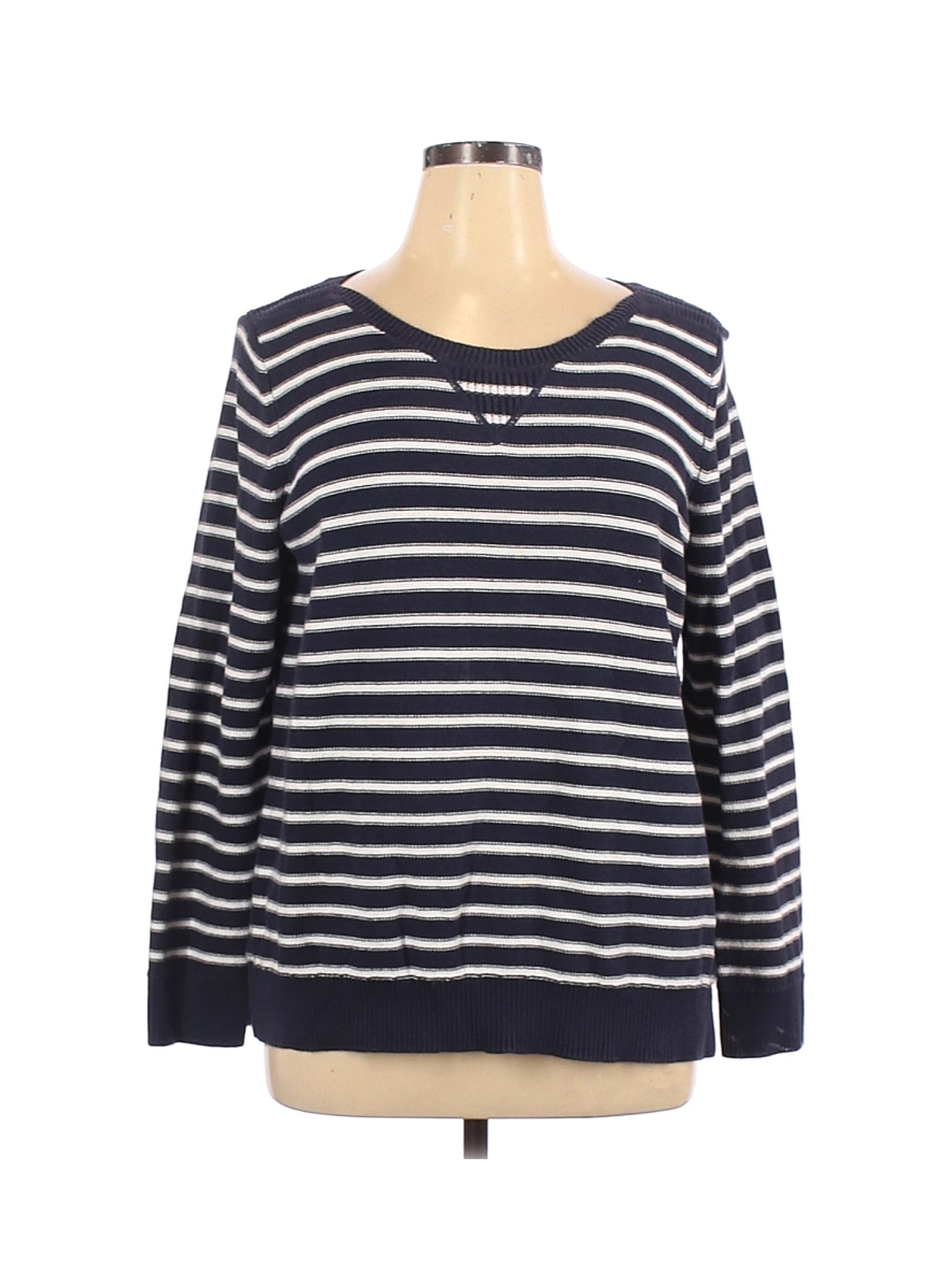 Liz Claiborne Women Blue Pullover Sweater XL | eBay