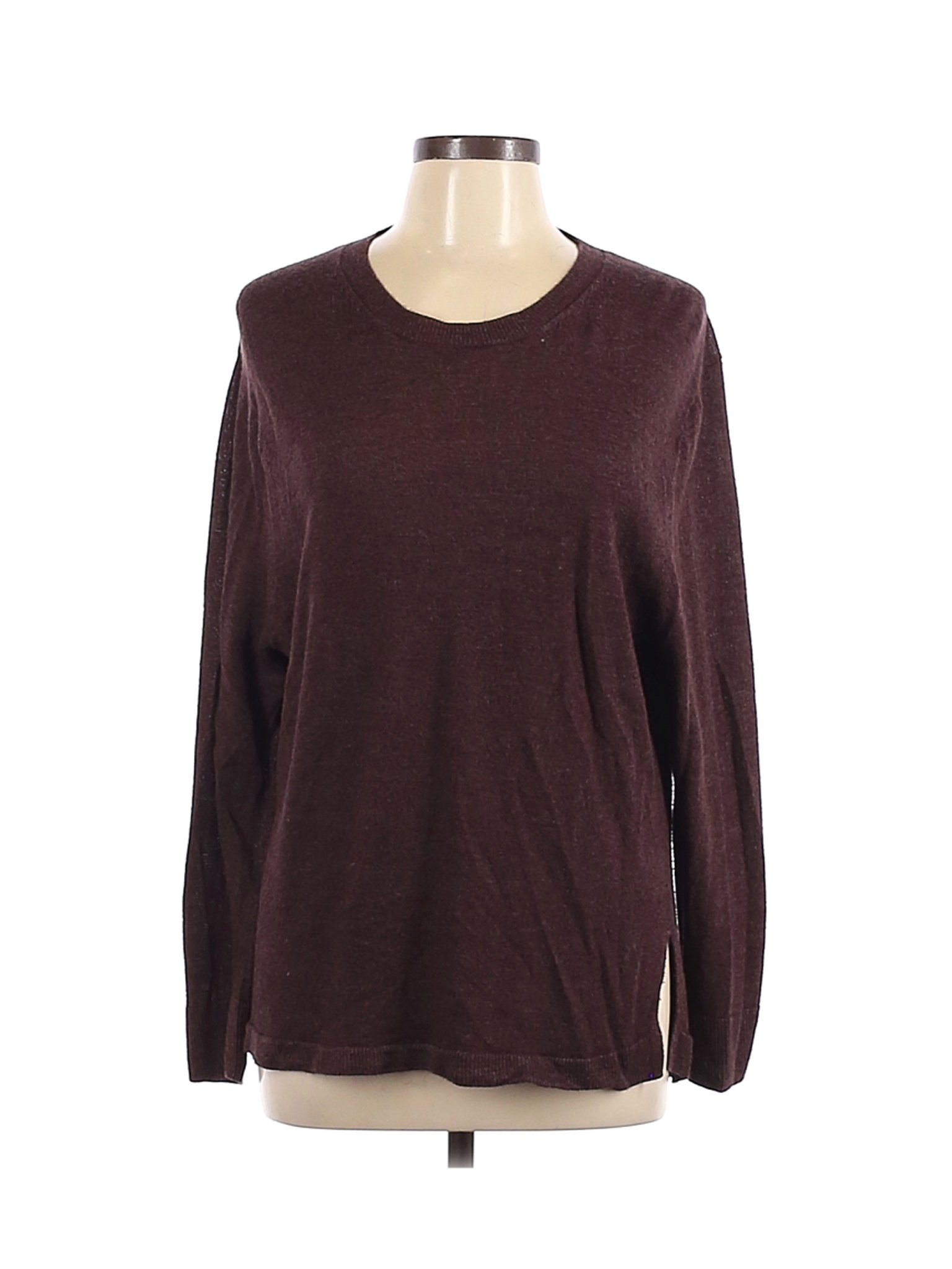 MICHAEL Michael Kors Solid Brown Pullover Sweater Size L - 60% off ...