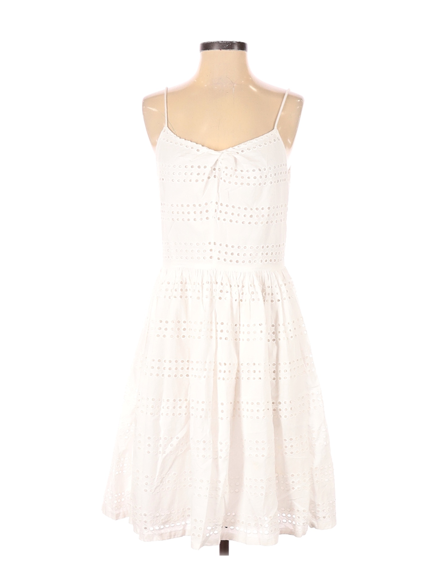 J.Crew Women White Casual Dress 4 | eBay