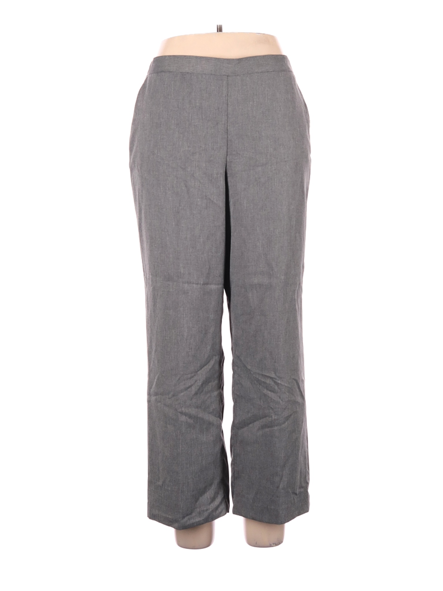 Alfred Dunner Women Gray Dress Pants 16 Petites | eBay