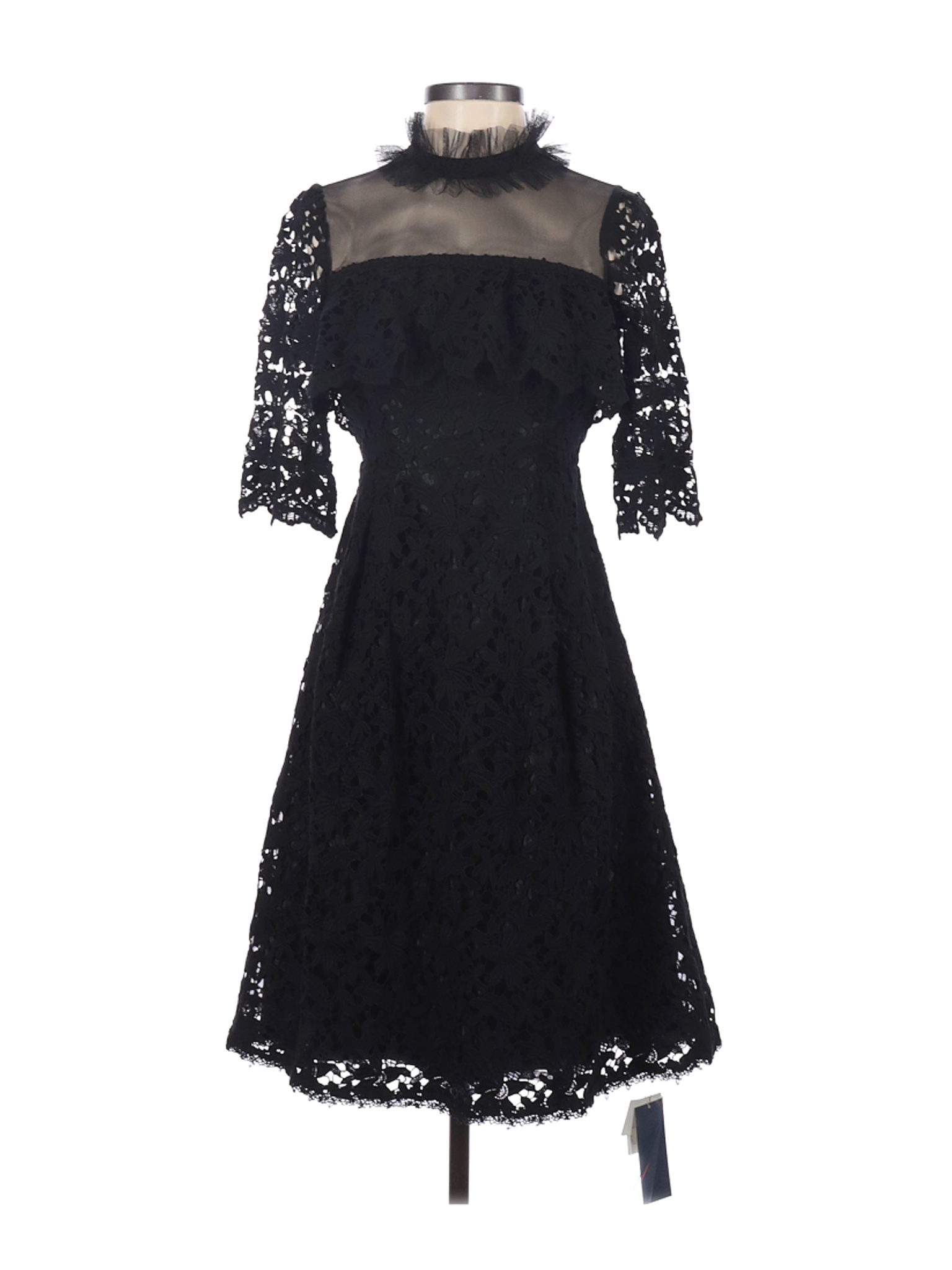 Lilly Brown 100% Cotton Solid Black Cocktail Dress Size 0 - 77% off ...