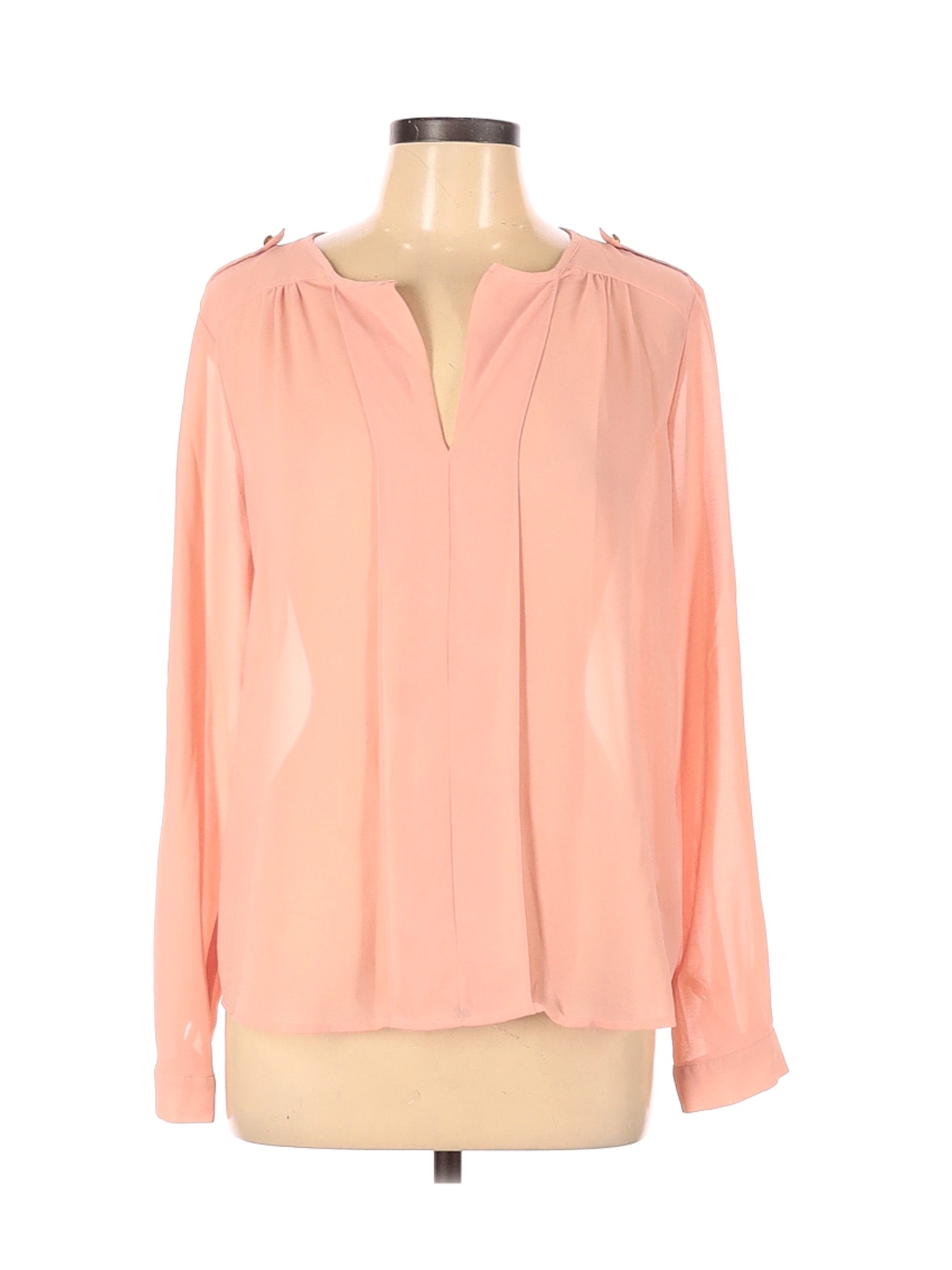 Forever 21 Women Pink Long Sleeve Blouse L | eBay