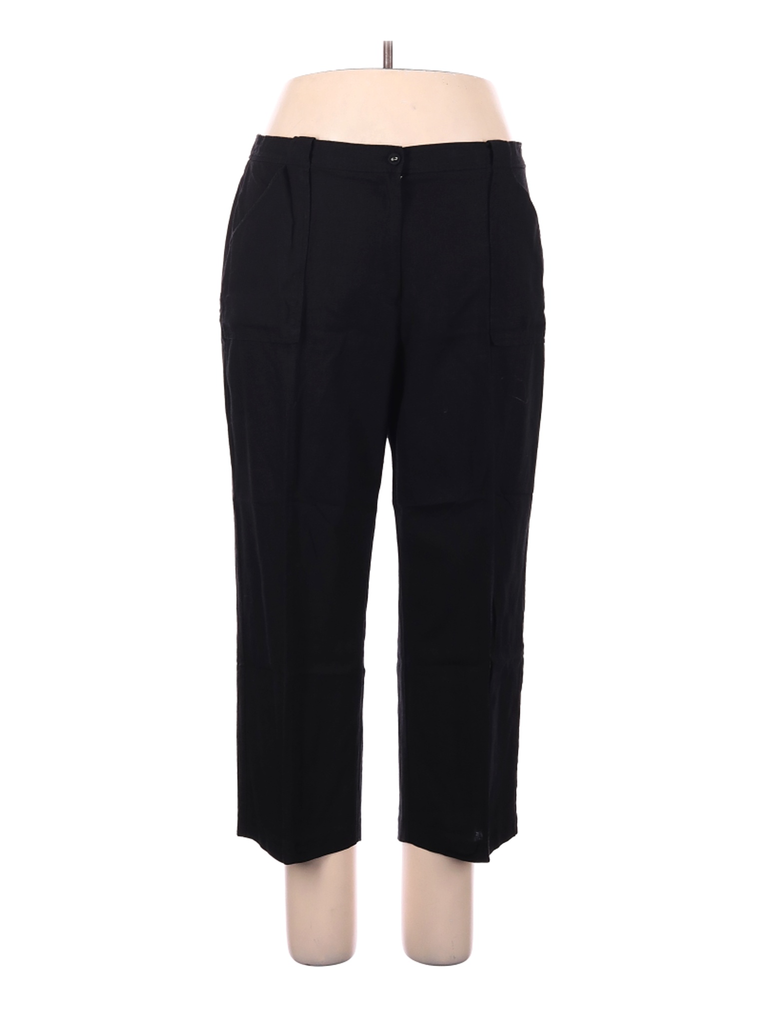 Sag Harbor Women Black Casual Pants 18 Plus | eBay