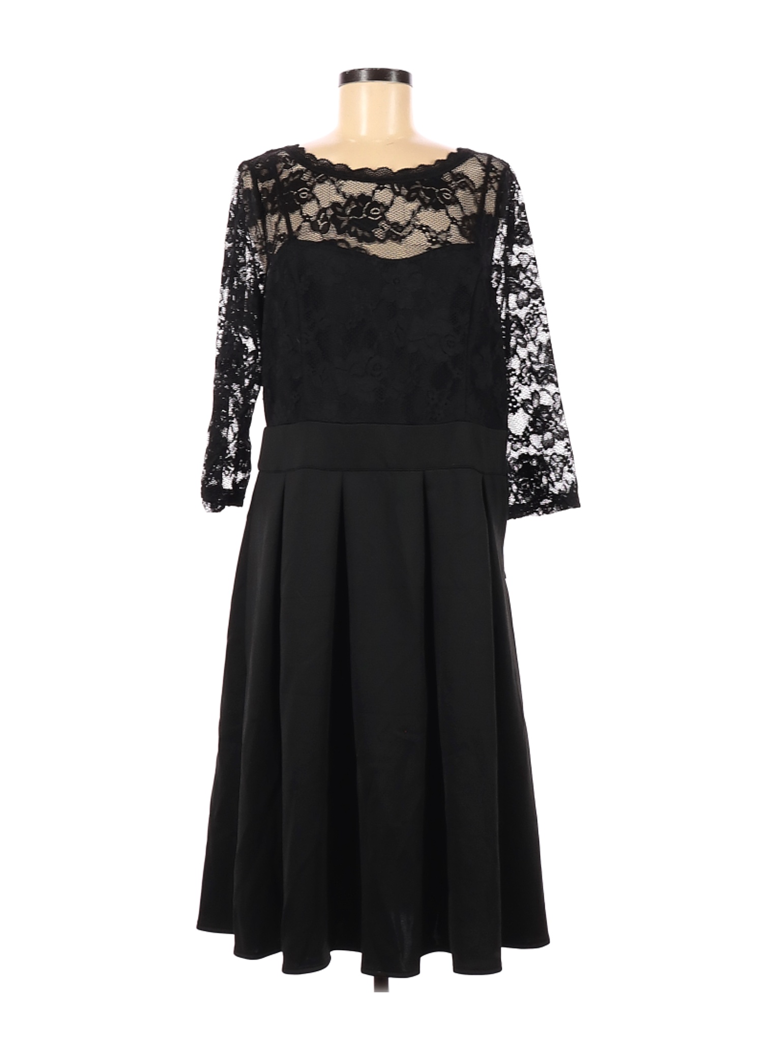 Miusol Solid Black Cocktail Dress Size M - 59% off | thredUP