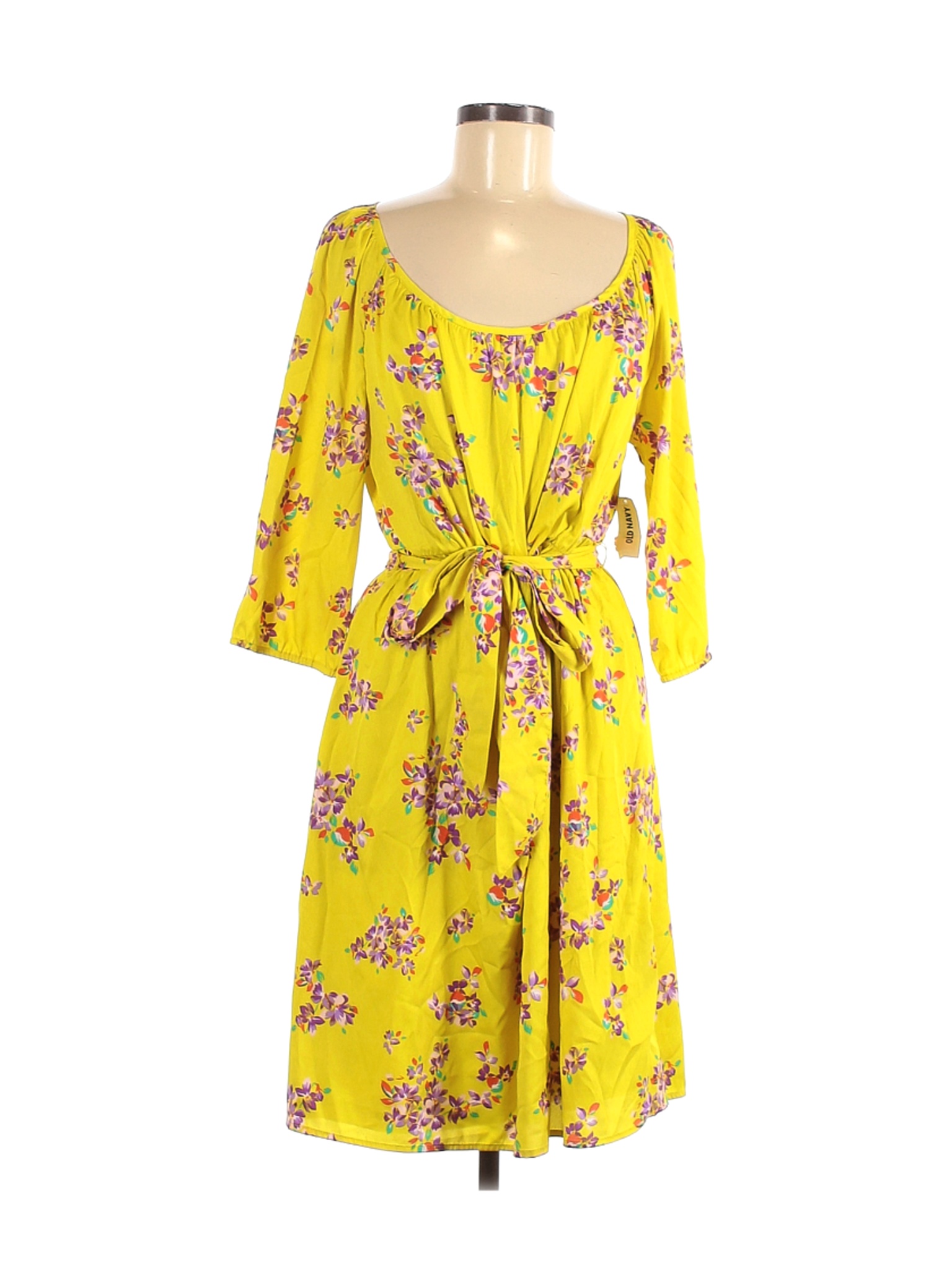 NWT Old Navy Women Yellow Casual Dress L | eBay