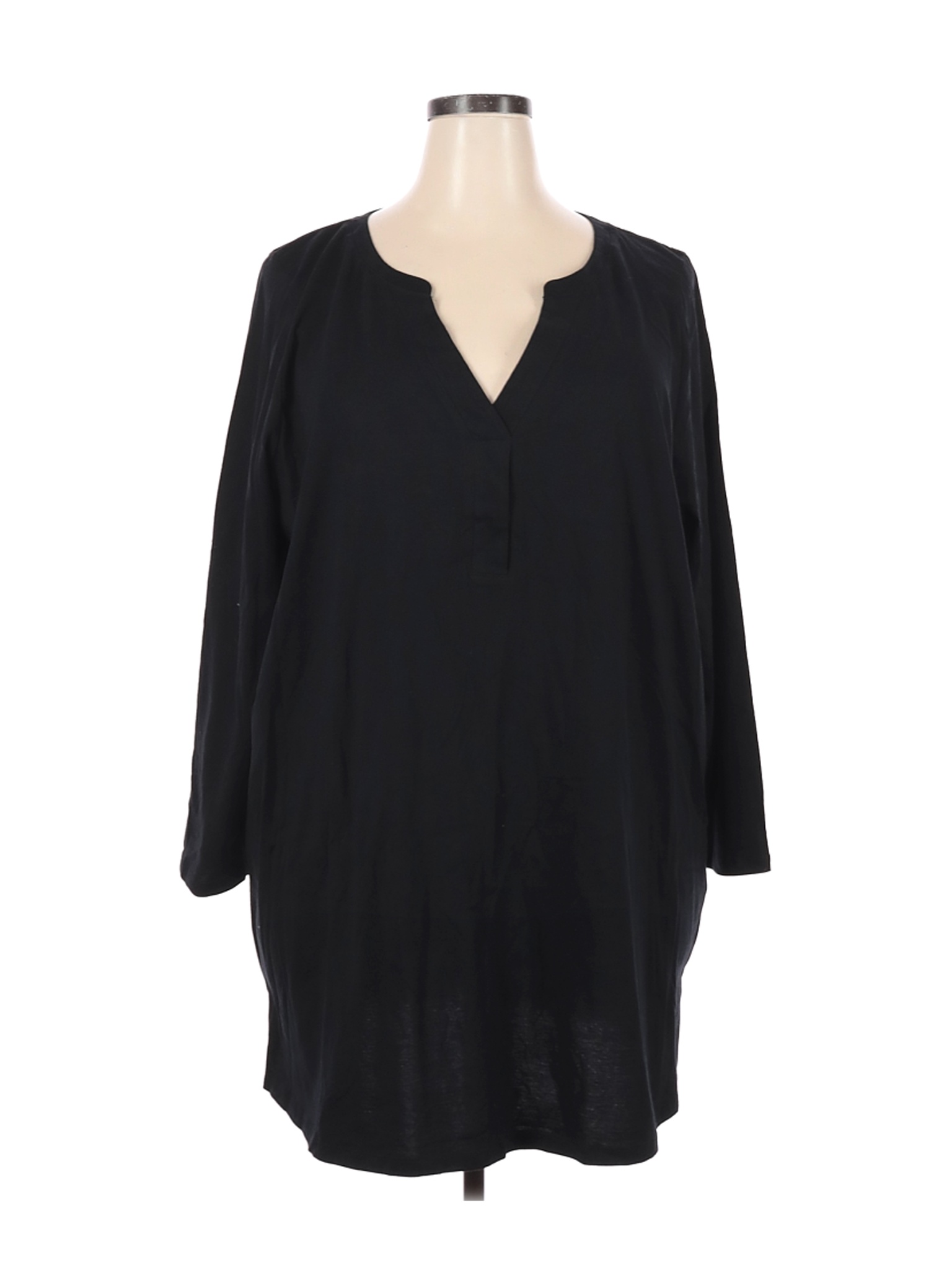 Roaman's Women Black Casual Dress 26 Plus | eBay