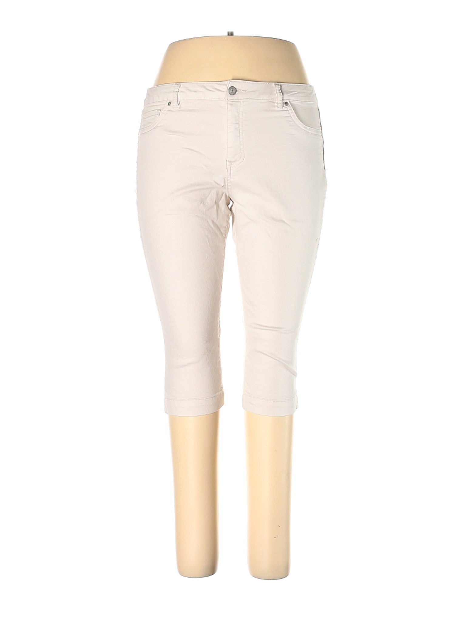 British Khaki Women Ivory Jeans 16 | eBay