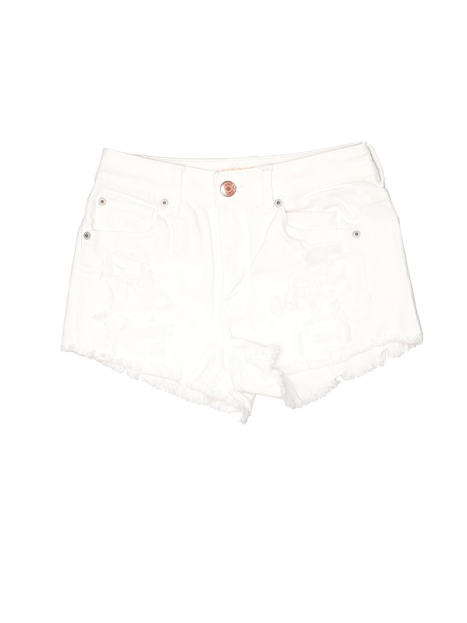 American Eagle Outfitters Women White Denim Shorts 4 | eBay