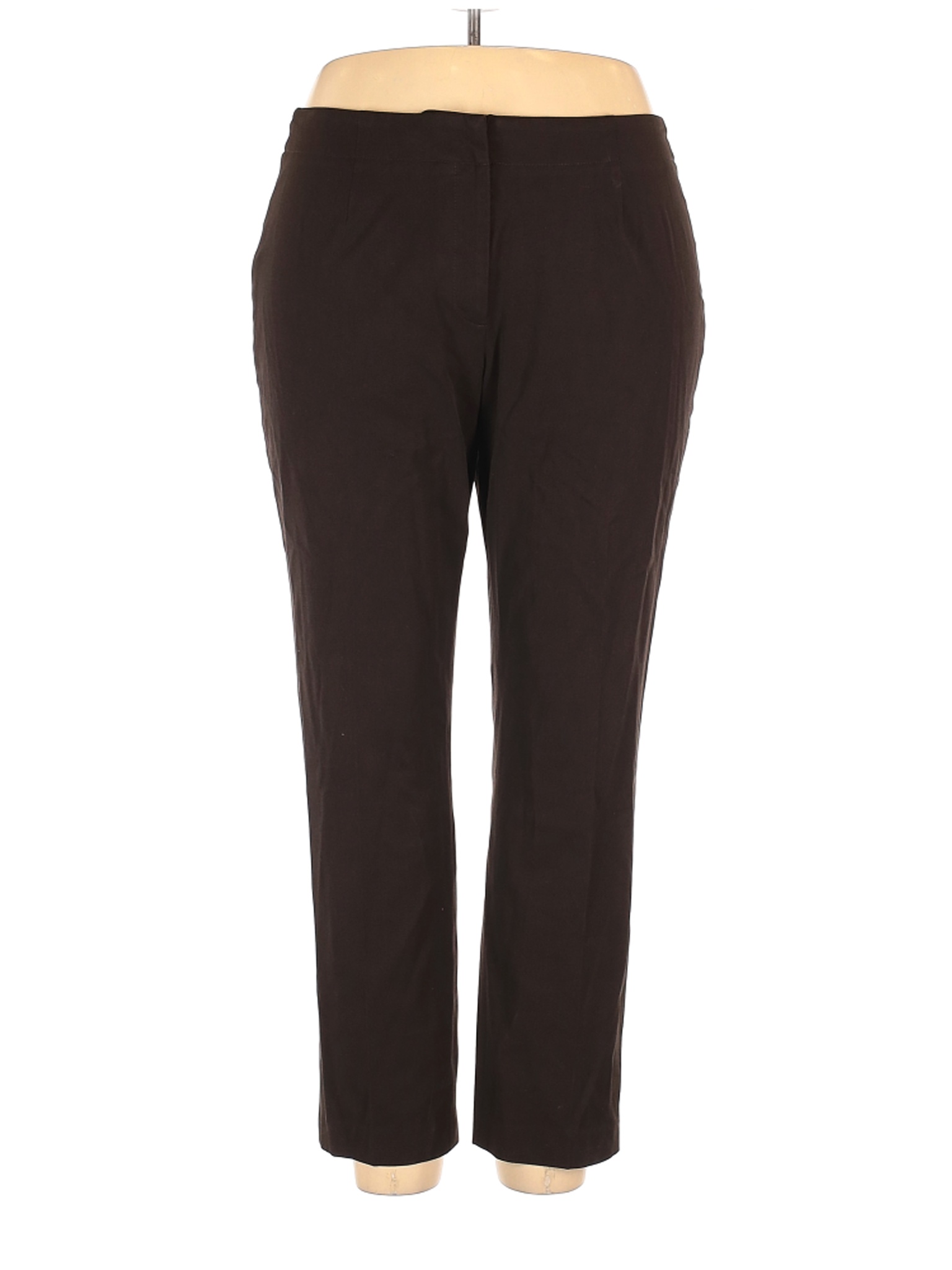 Talbots Women Brown Casual Pants 18 Plus | eBay