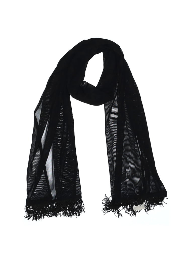 Pre-owned Assorted Brands Scarf In Black
