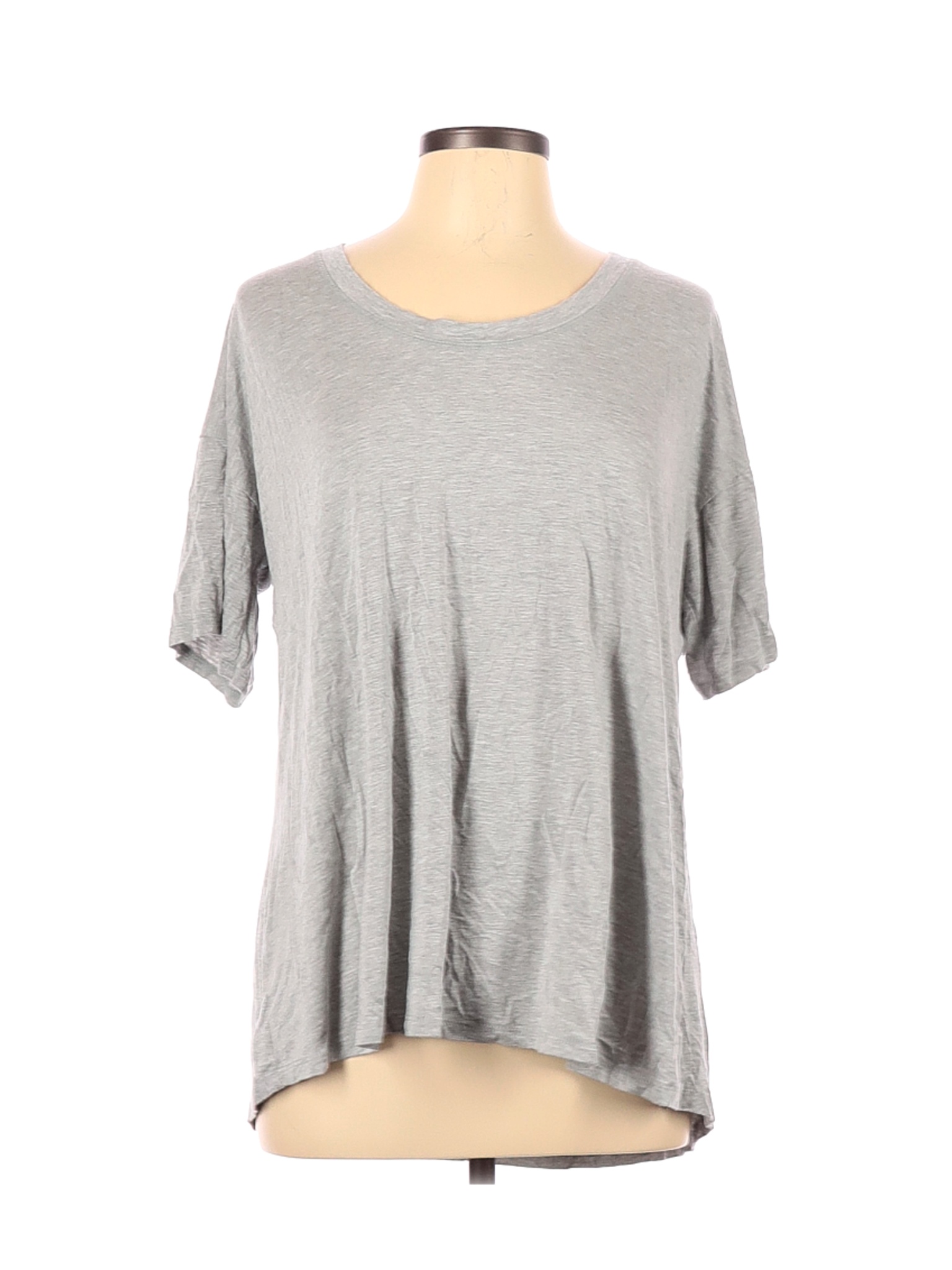 Caslon Women Gray Short Sleeve T-Shirt L | eBay