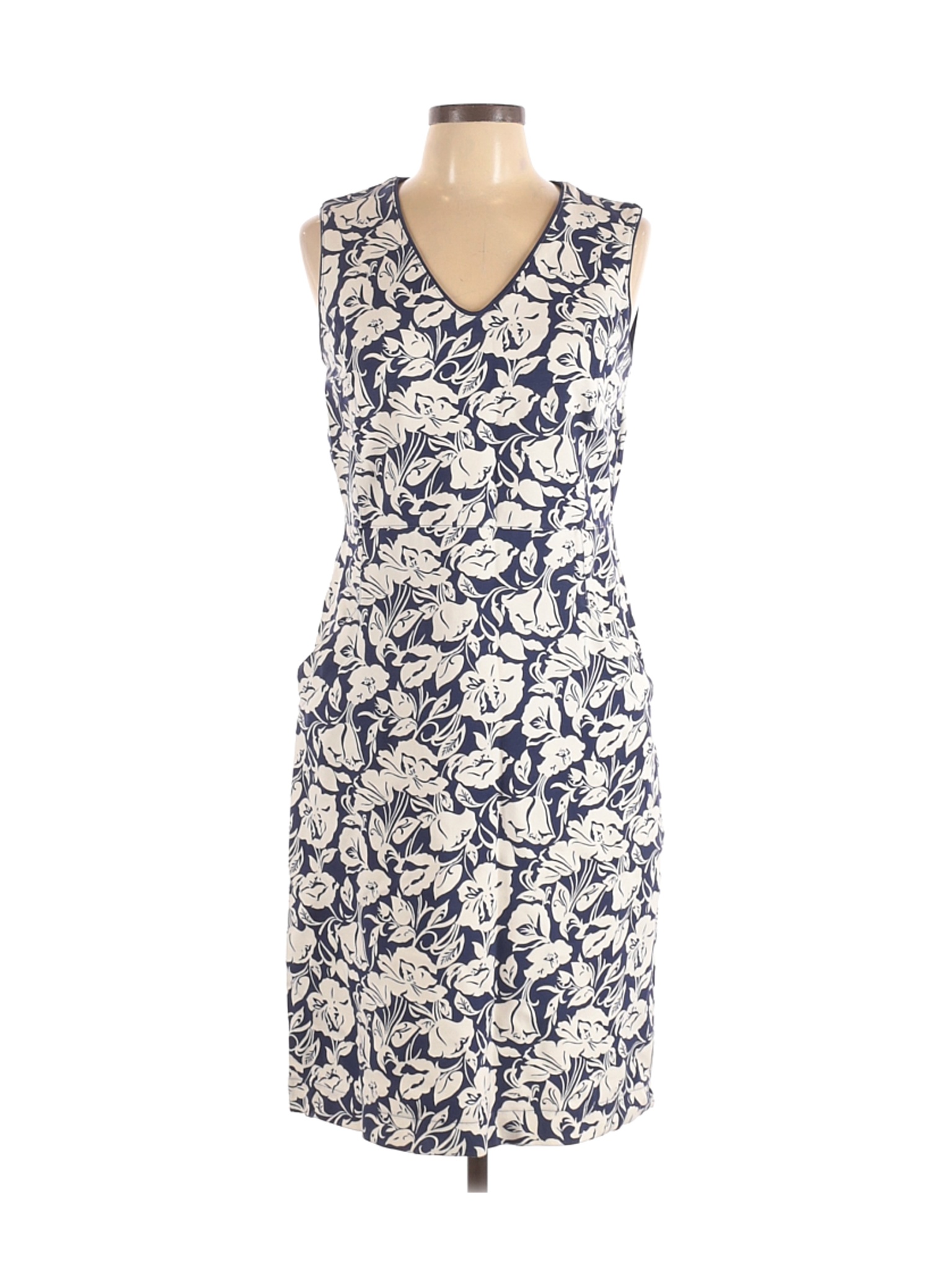 Lands' End Women Blue Casual Dress 12 Tall | eBay