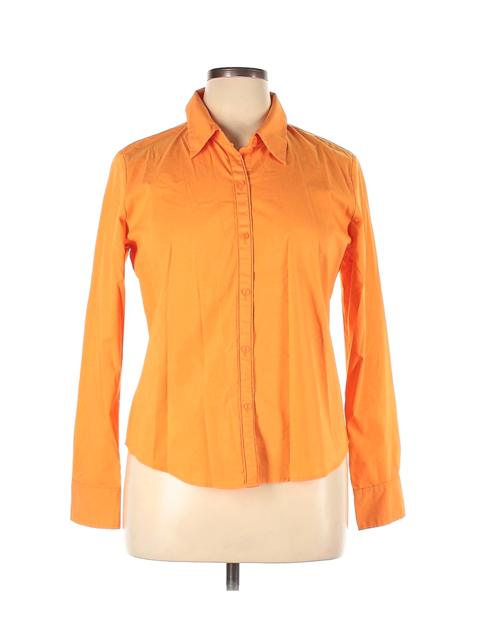 Liz Claiborne Women Yellow Long Sleeve Button-Down Shirt XL | eBay