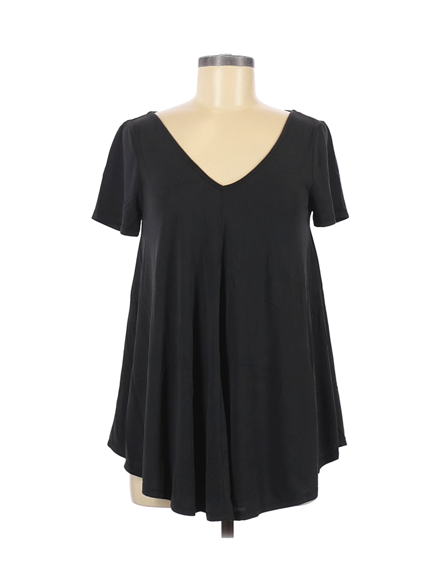 Green Envelope Women Black Short Sleeve Top S | eBay