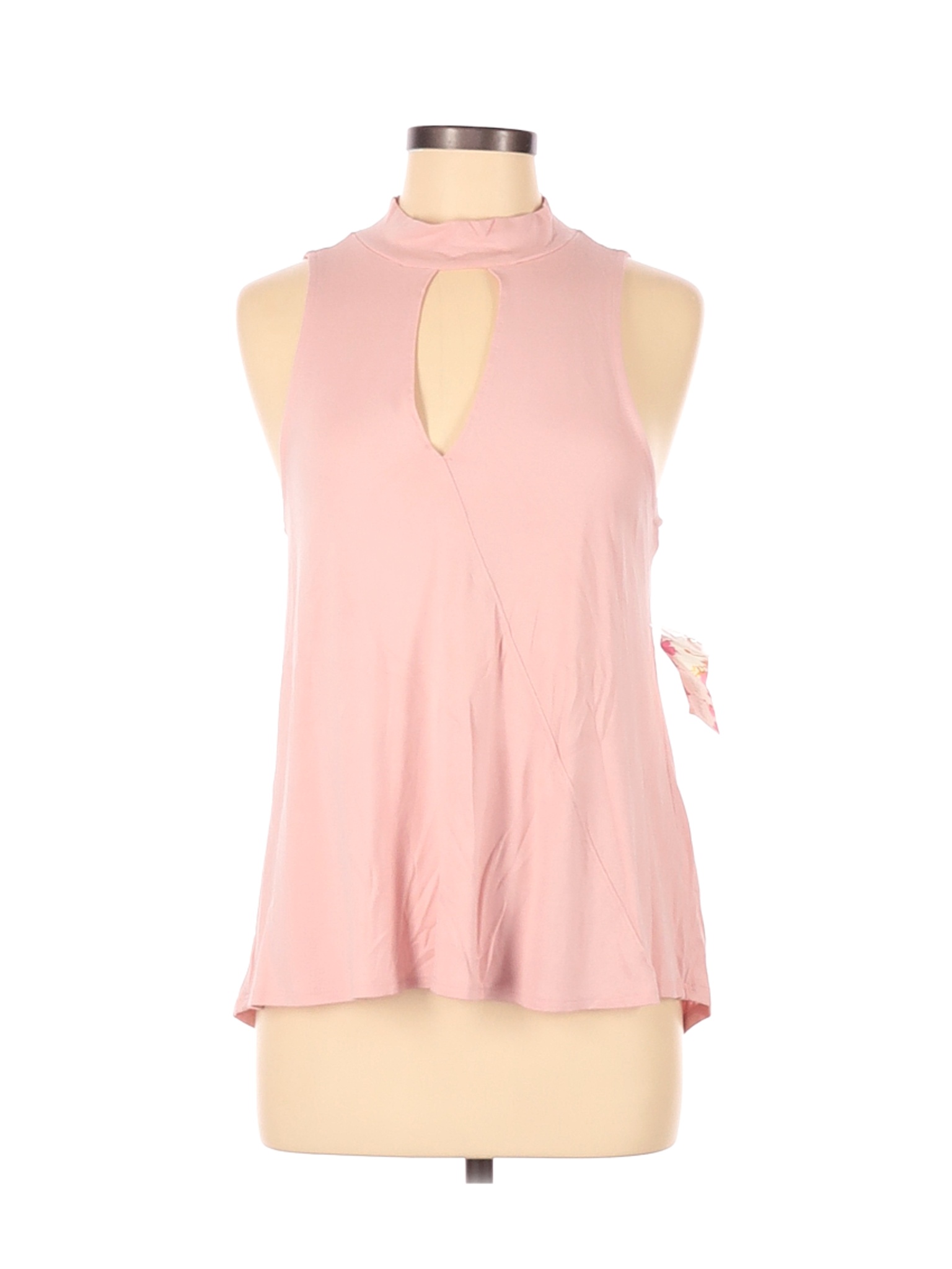 womens pink sleeveless top