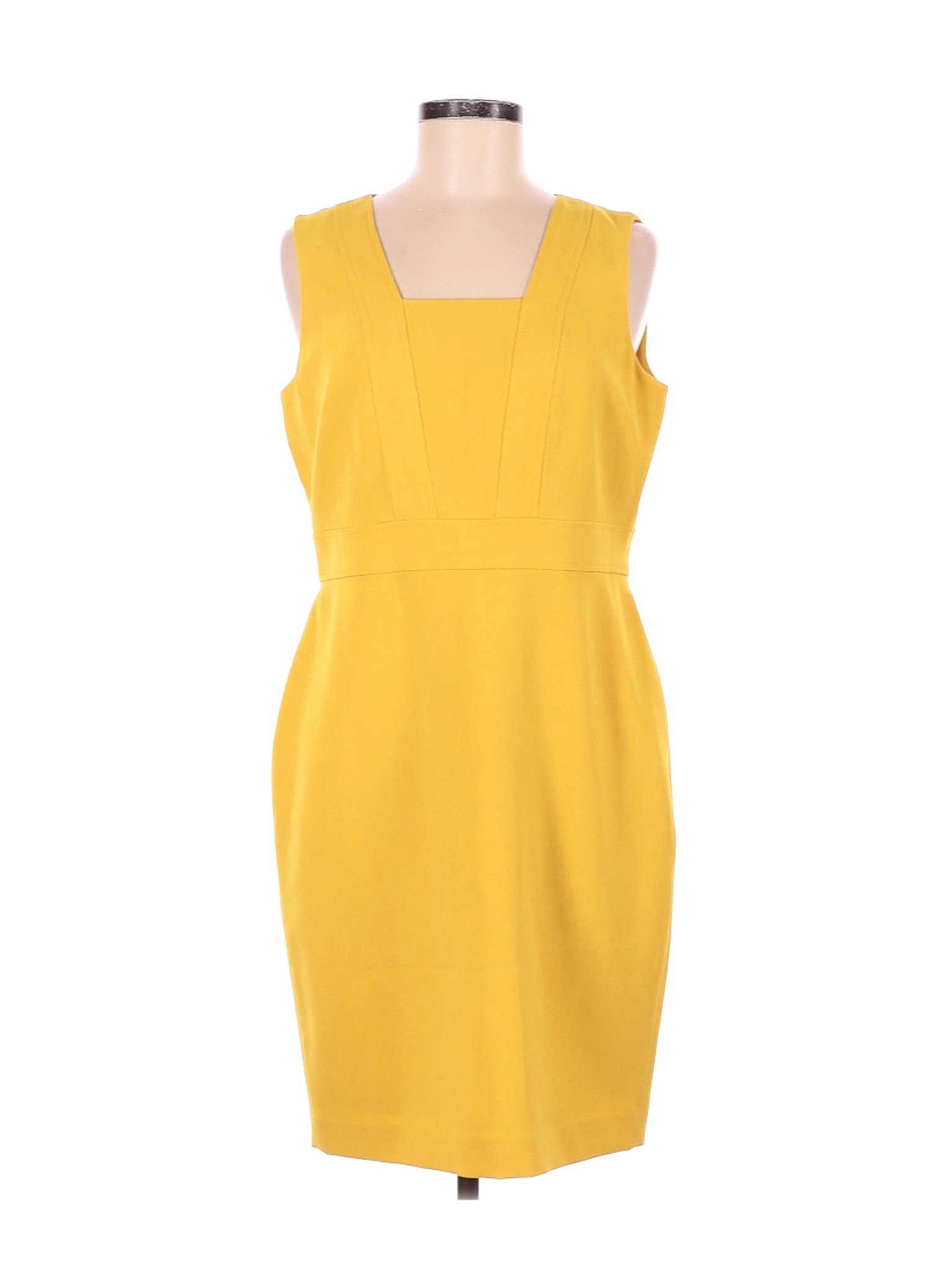 Kasper Women Yellow Casual Dress 10 Petites | eBay