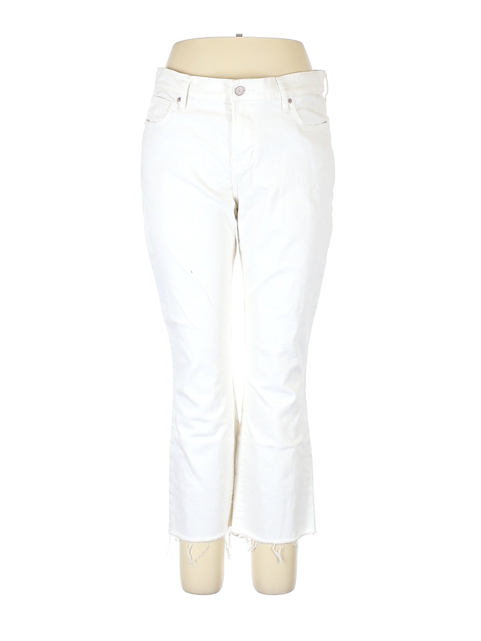 Old Navy Women White Jeans 14 | eBay