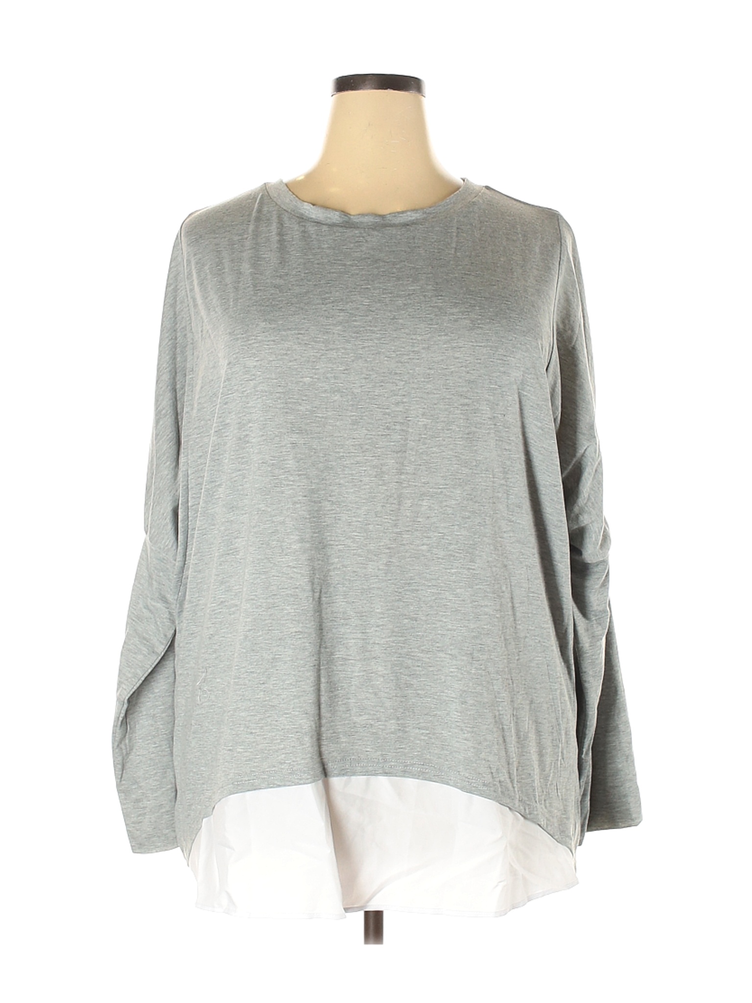 Unbranded Women Gray Long Sleeve Top XXL | eBay