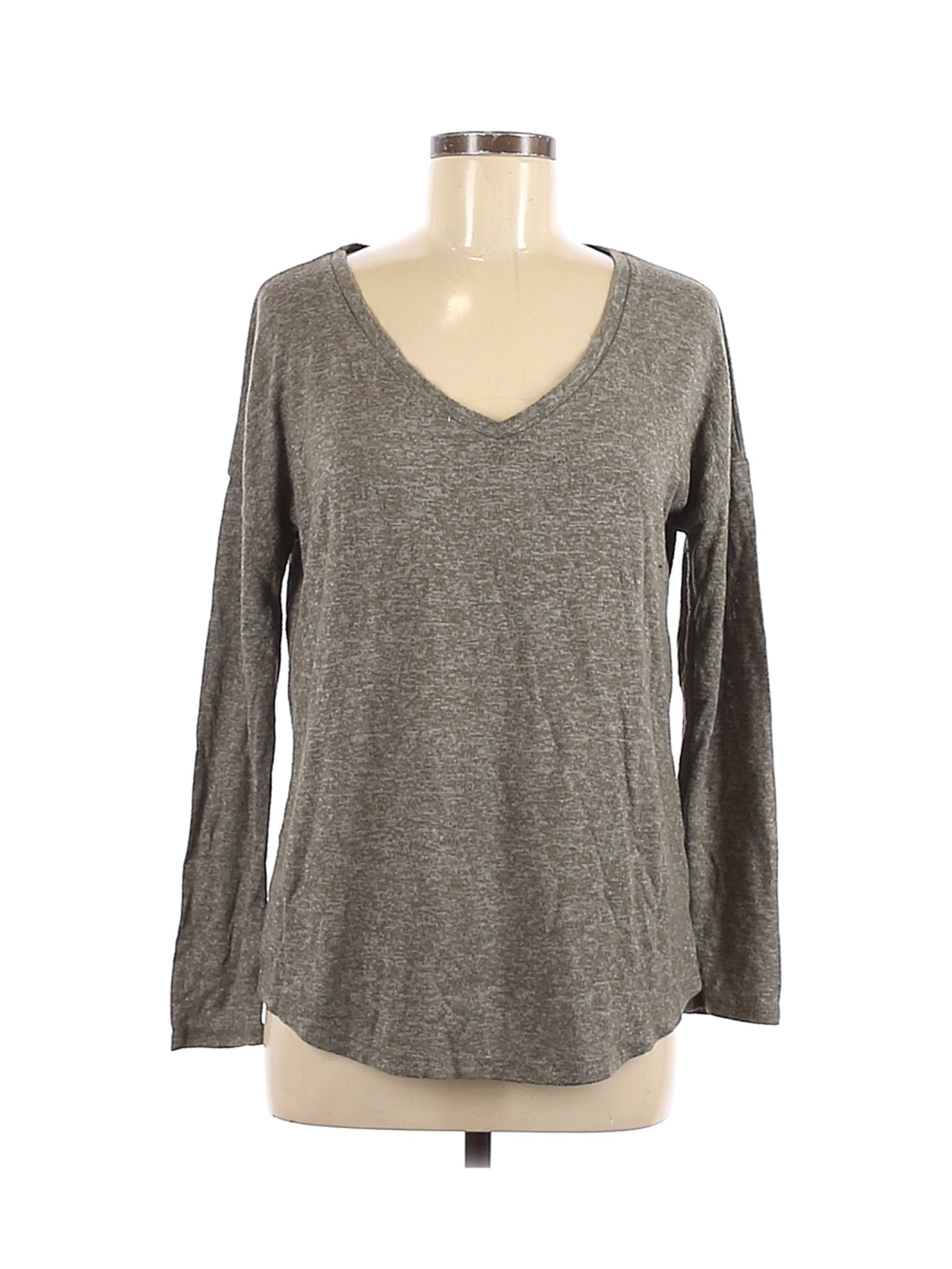 A New Day Women Gray Long Sleeve Top M | eBay