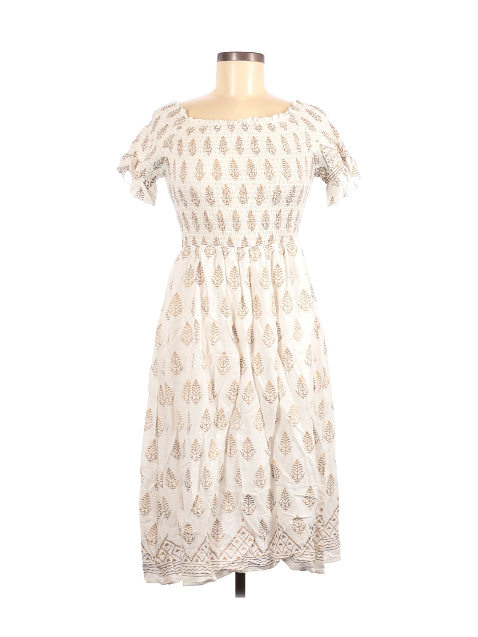 Lapogee Women Ivory Casual Dress L | eBay