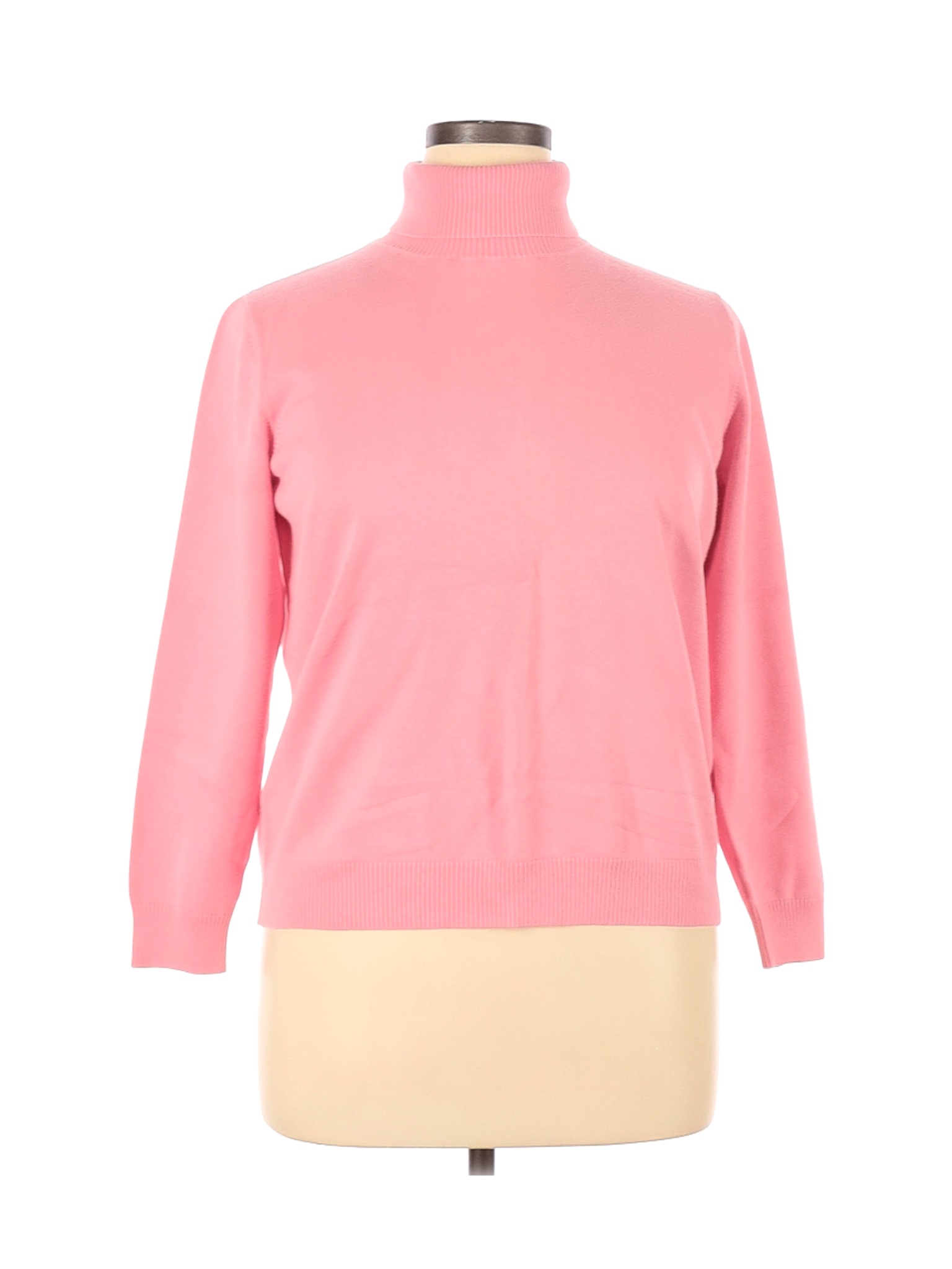 Lands' End Women Pink Turtleneck Sweater XL | eBay