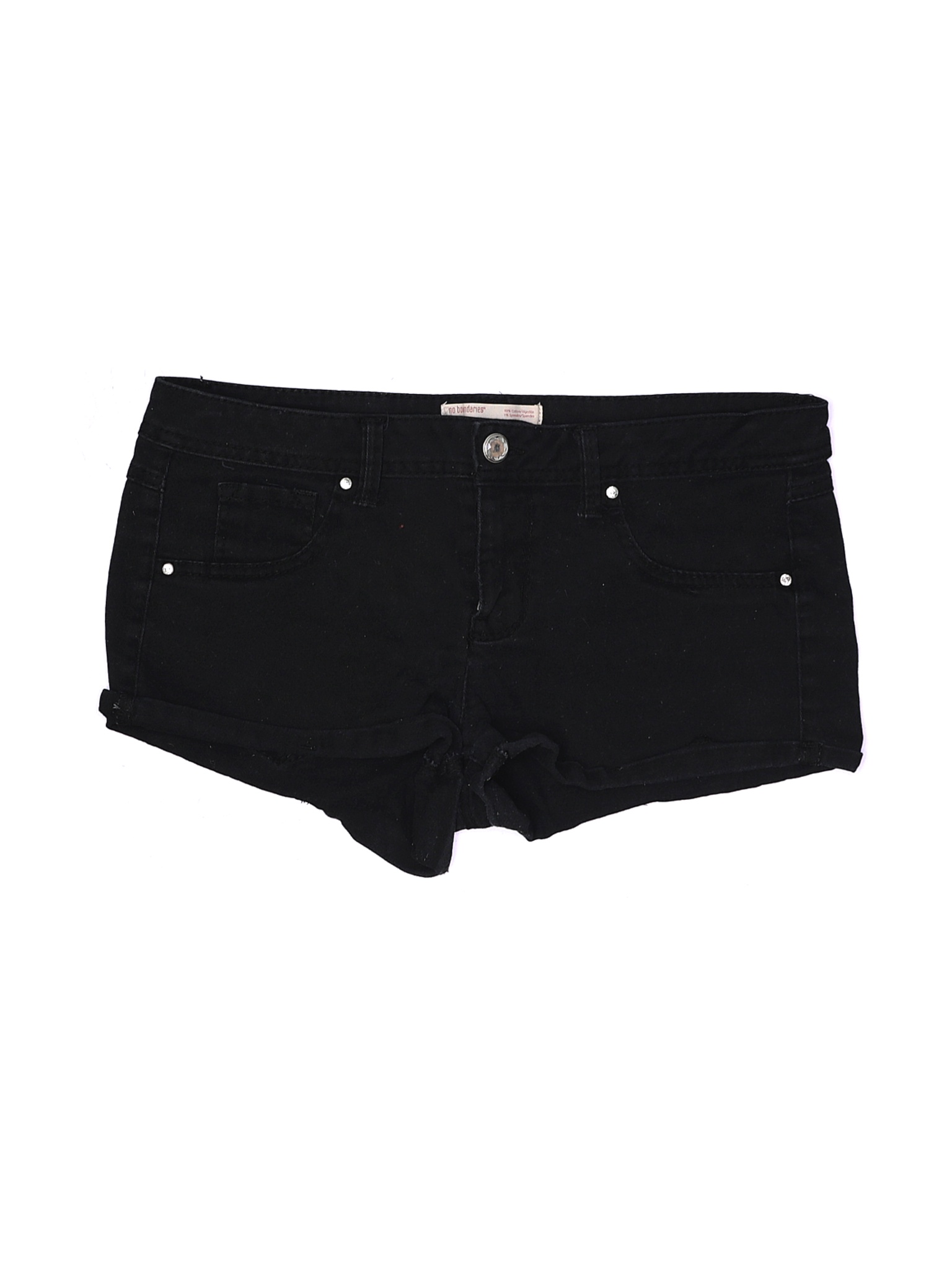 No Boundaries Women Black Denim Shorts 13 | eBay