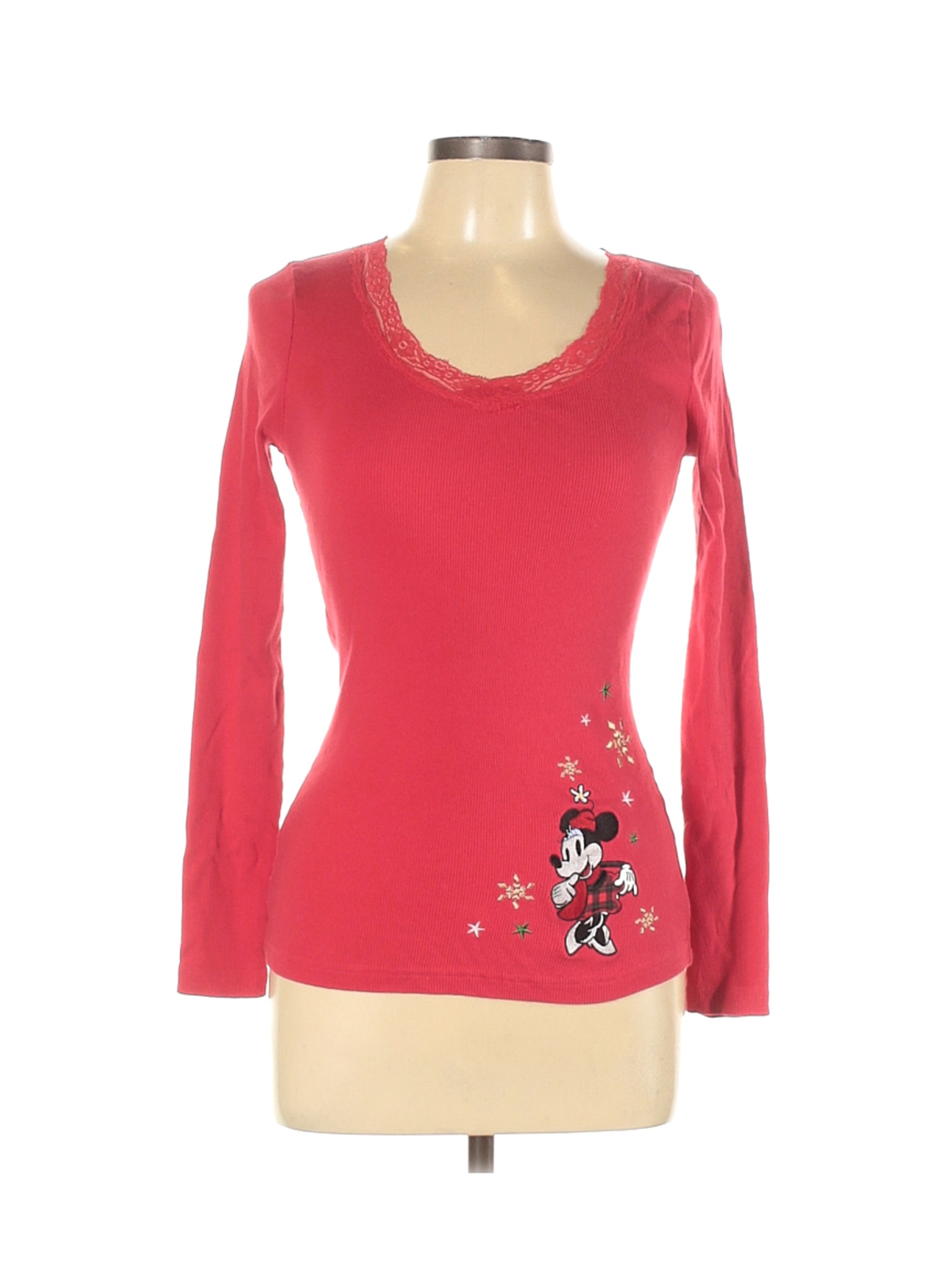 Disney Women Red Long Sleeve T-Shirt L | eBay
