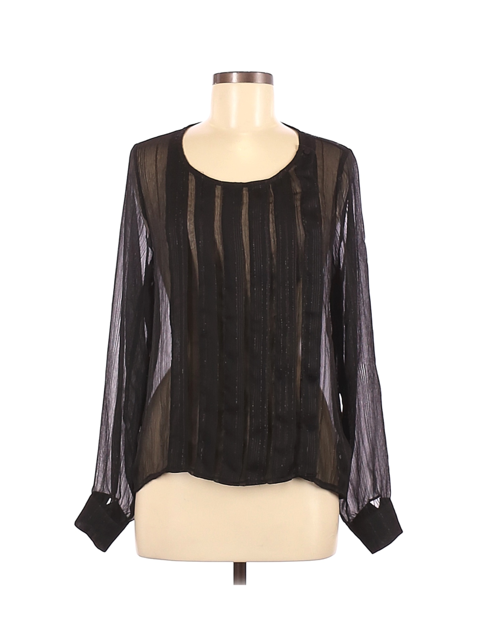 Rory Beca Women Black Long Sleeve Blouse M | eBay